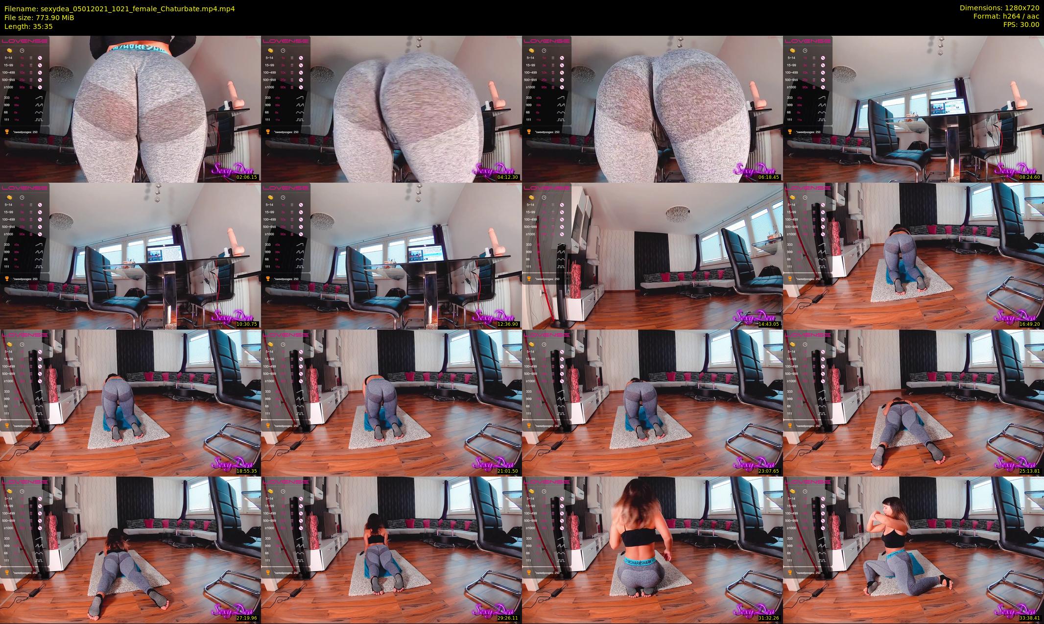 sexydea — 36 minute Chaturbate female cam show recording, 720p, Jan 5, 2021