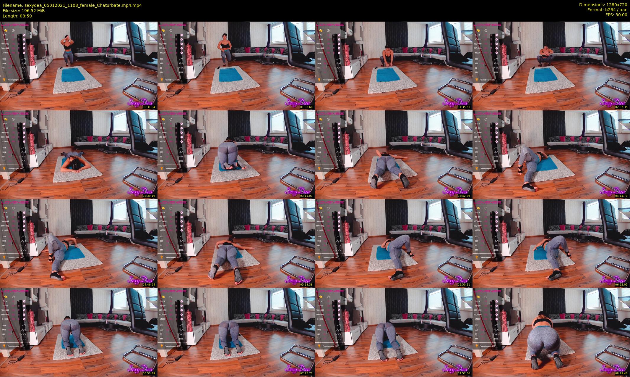 sexydea — 9 minute Chaturbate female cam show recording, 720p, Jan 5, 2021