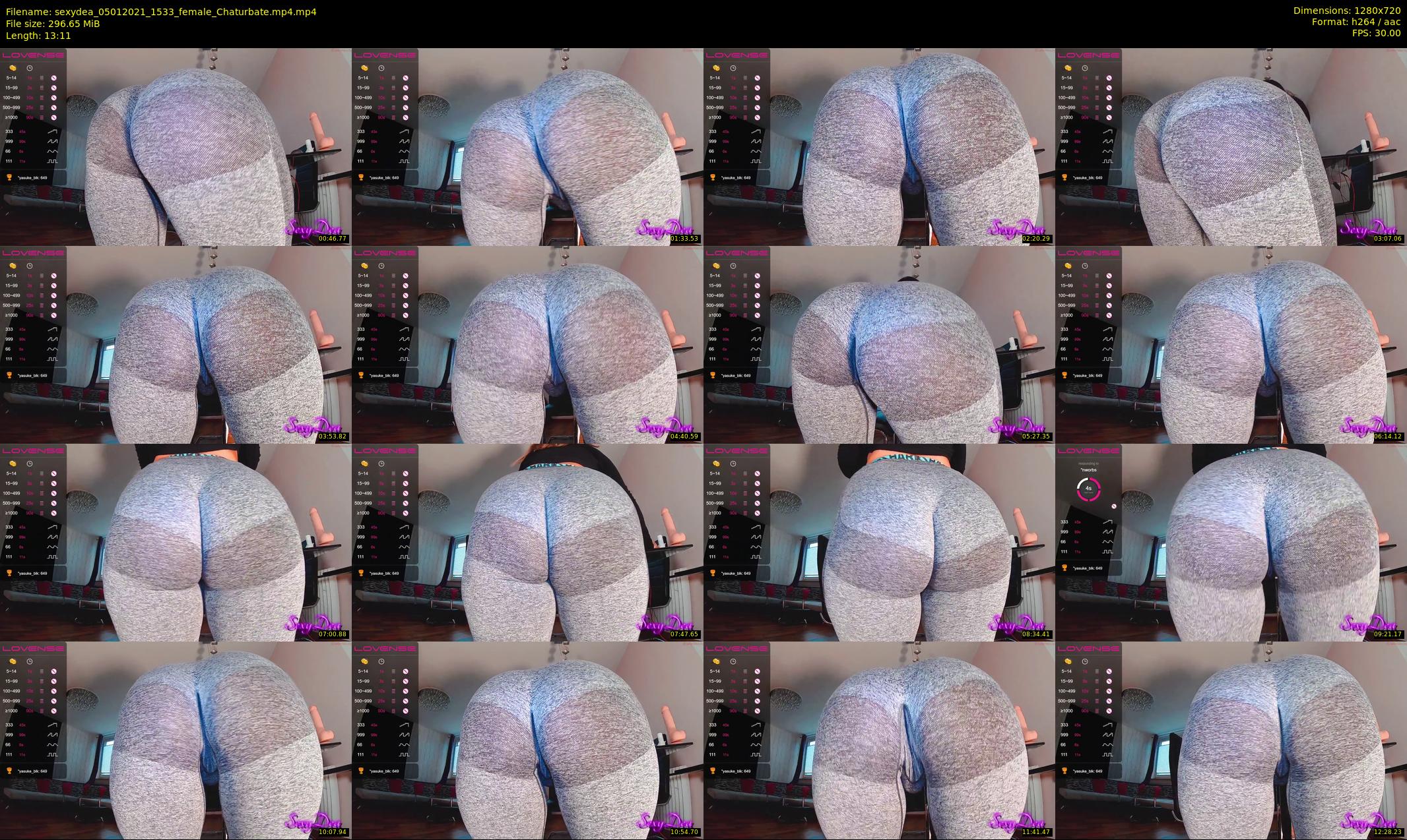 sexydea — 14 minute Chaturbate female cam show recording, 720p, Jan 5, 2021