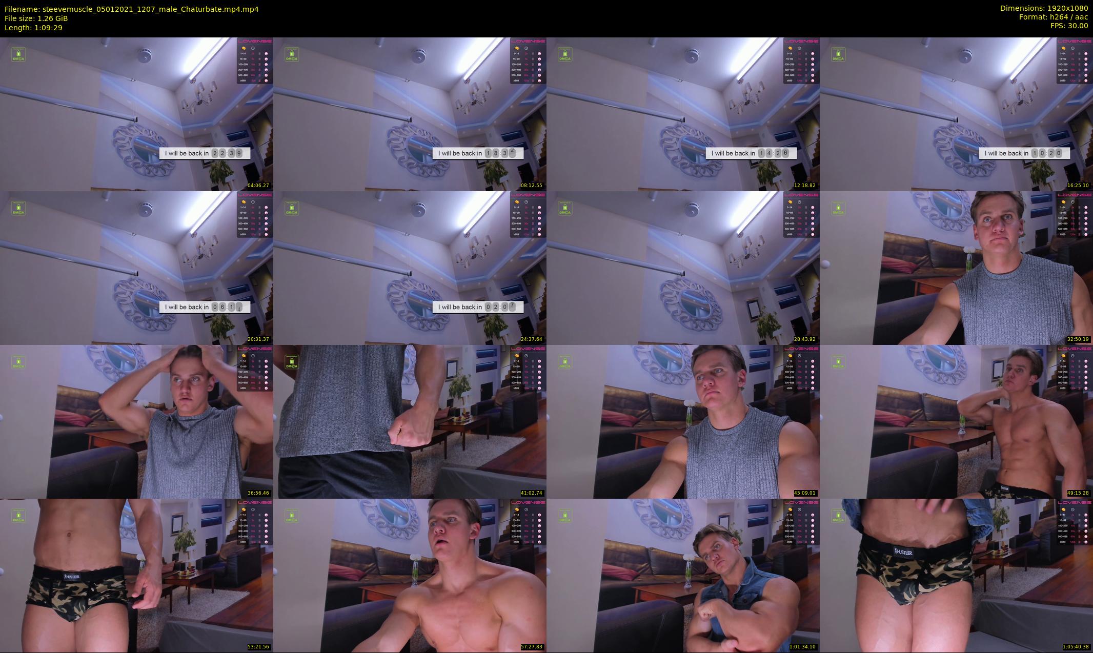 steevemuscle — 70 minute Chaturbate male cam show recording, 1080p, Jan 5, 2021