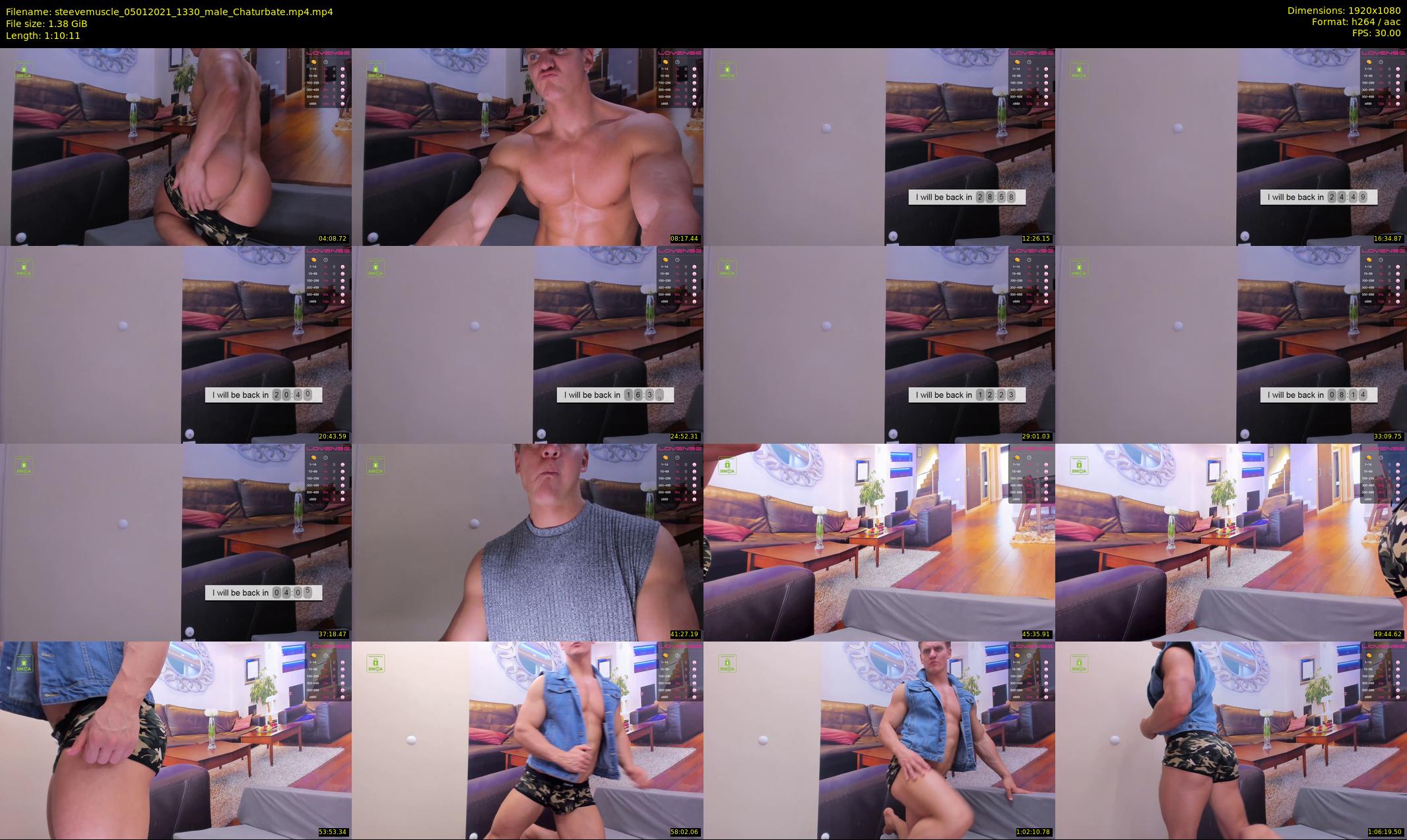 steevemuscle — 71 minute Chaturbate male cam show recording, 1080p, Jan 5, 2021