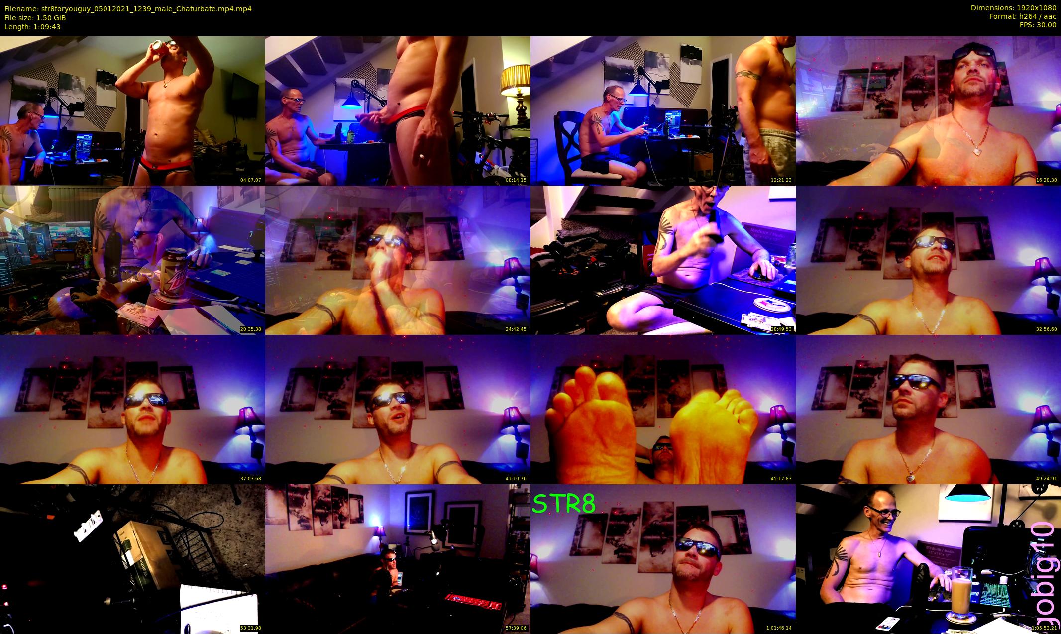 str8foryouguy — 70 minute Chaturbate male cam show recording, 1080p, Jan 5, 2021