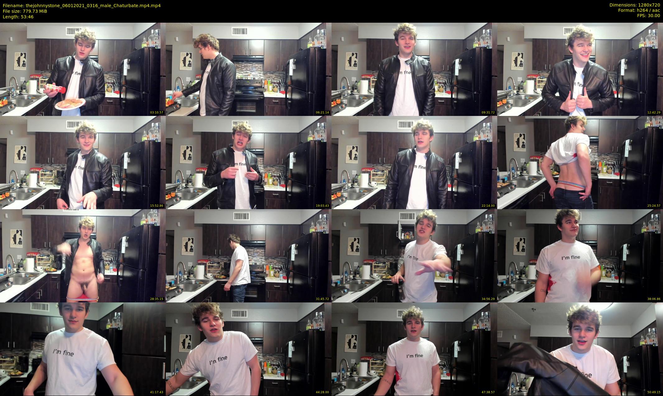 thejohnnystone — 54 minute Chaturbate male cam show recording, 720p, Jan 6, 2021