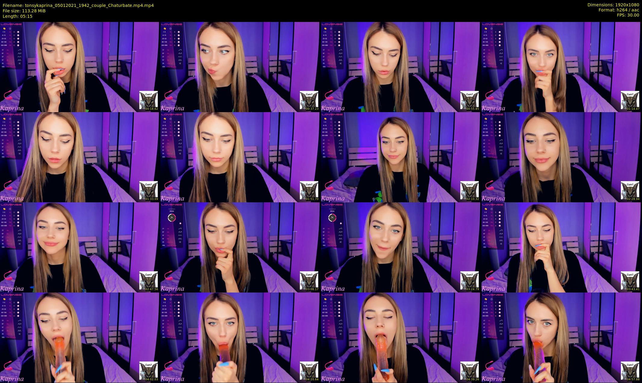 tonsykaprina — 6 minute Chaturbate couple cam show recording, 1080p, Jan 5, 2021