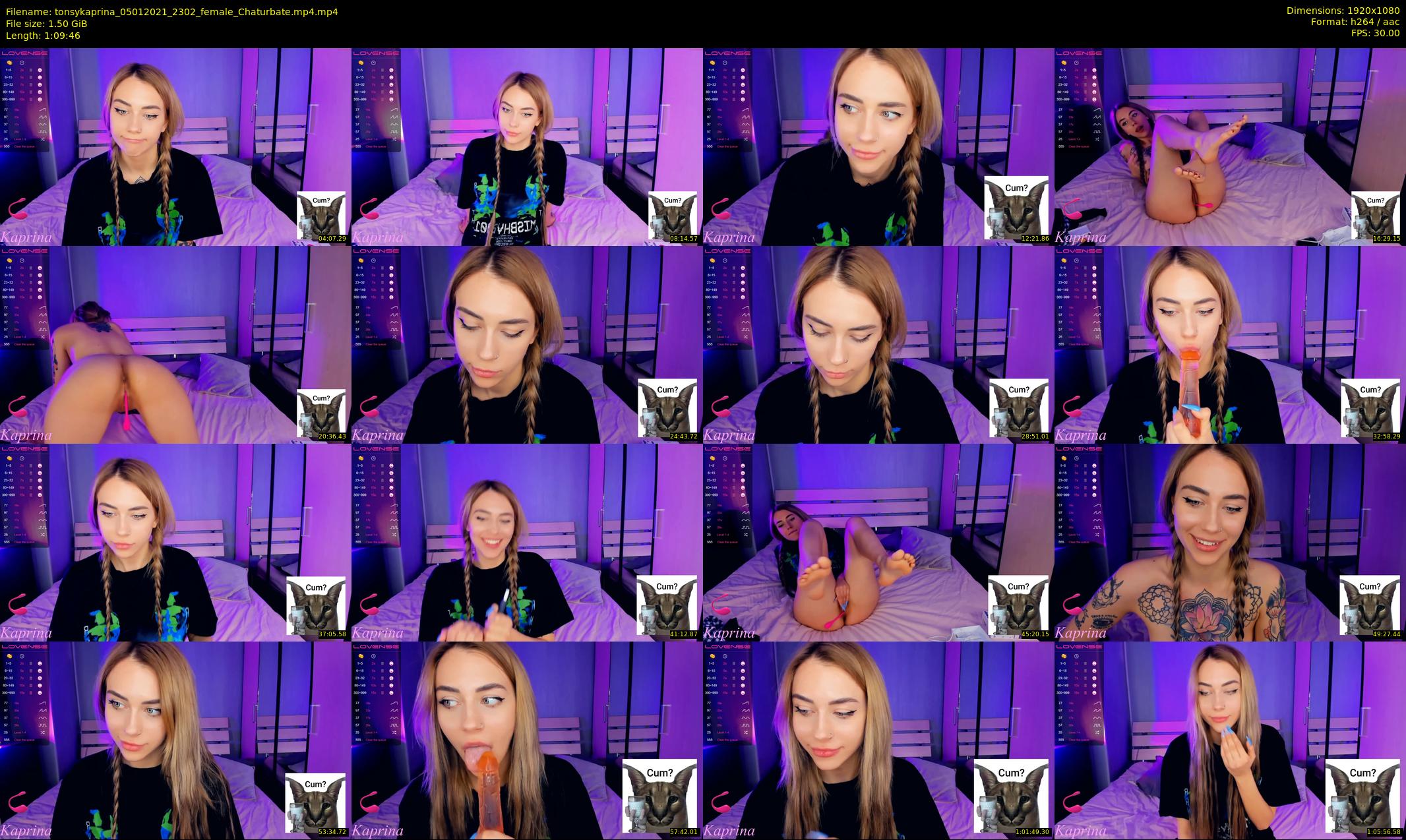 tonsykaprina — 70 minute Chaturbate couple cam show recording, 1080p, Jan 5, 2021