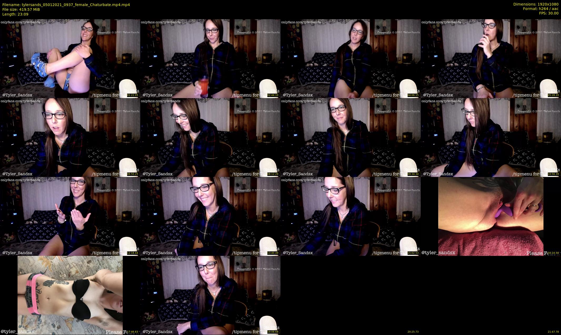 tylersands — 24 minute Chaturbate female cam show recording, 1080p, Jan 5, 2021
