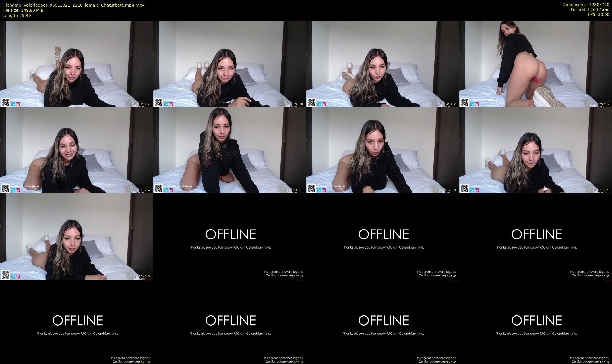 valeriagoes — 26 minute Chaturbate female cam show recording, 720p, Jan 5, 2021