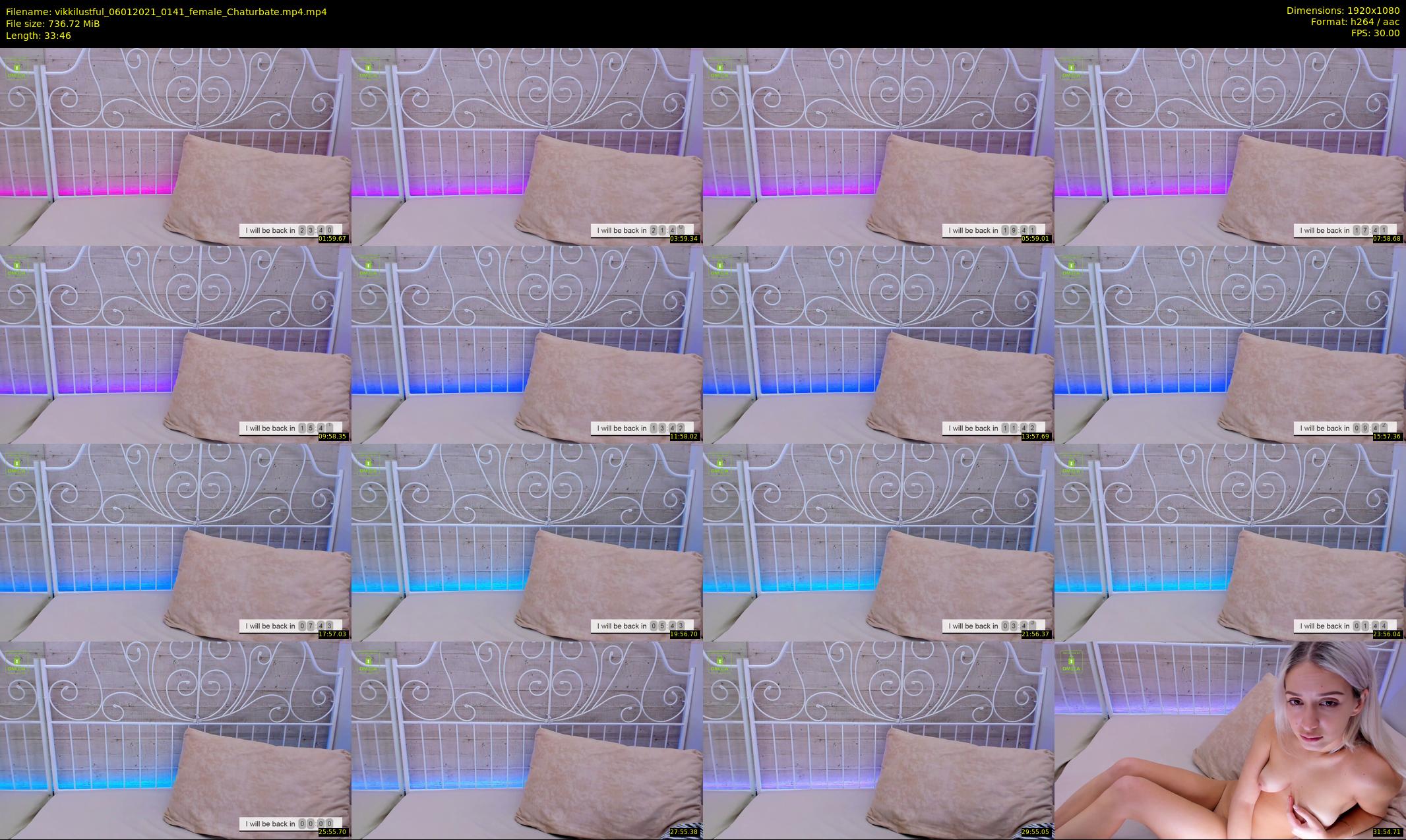 vikkilustful — 34 minute Chaturbate female cam show recording, 1080p, Jan 6, 2021