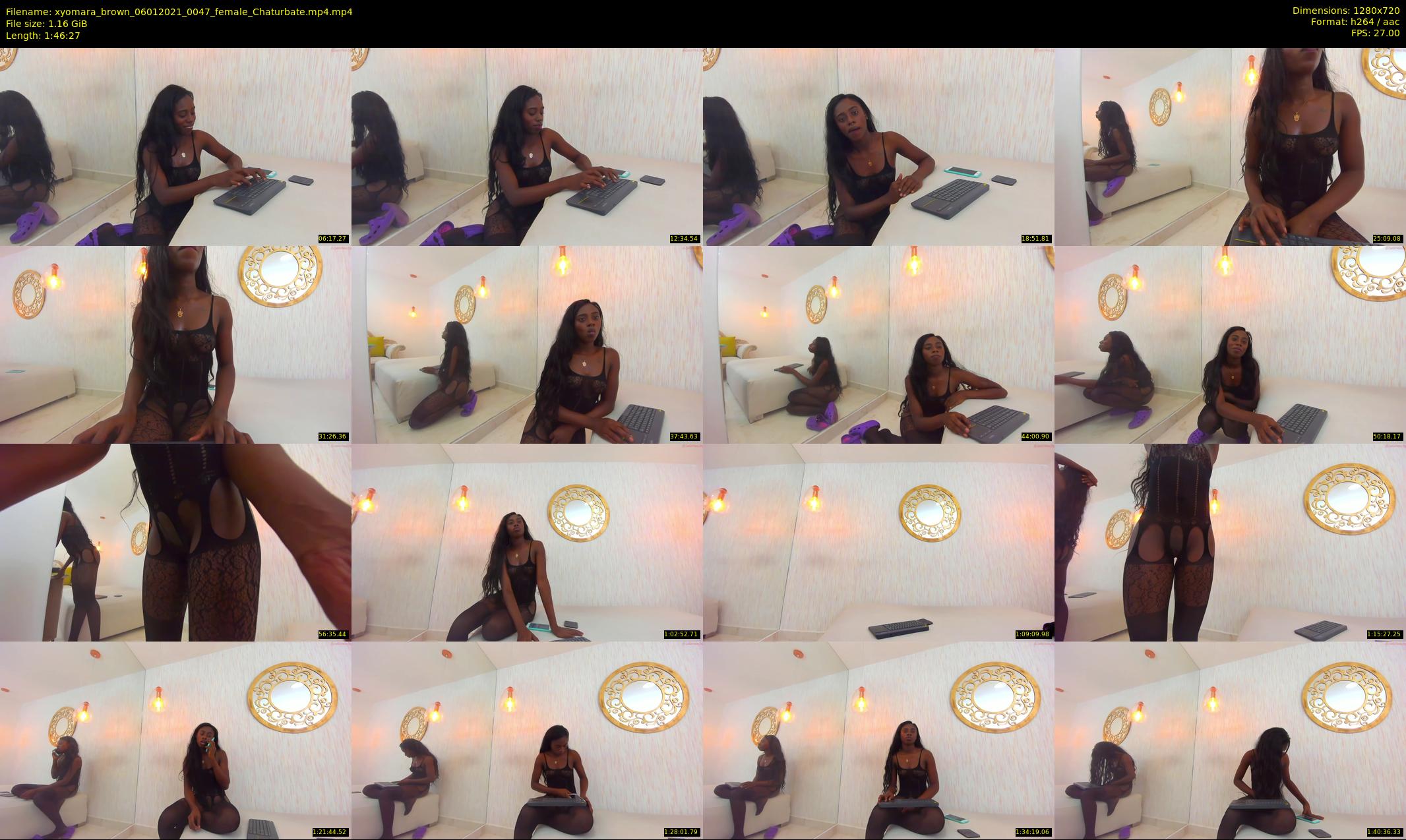 xyomara_brown — 107 minute Chaturbate female cam show recording, 720p, Jan 6, 2021