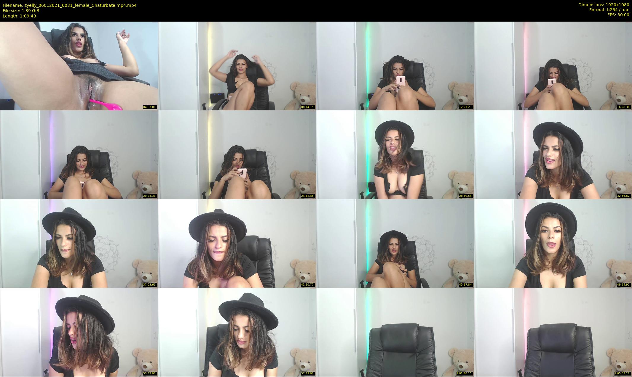 zyelly — 70 minute Chaturbate female cam show recording, 1080p, Jan 6, 2021