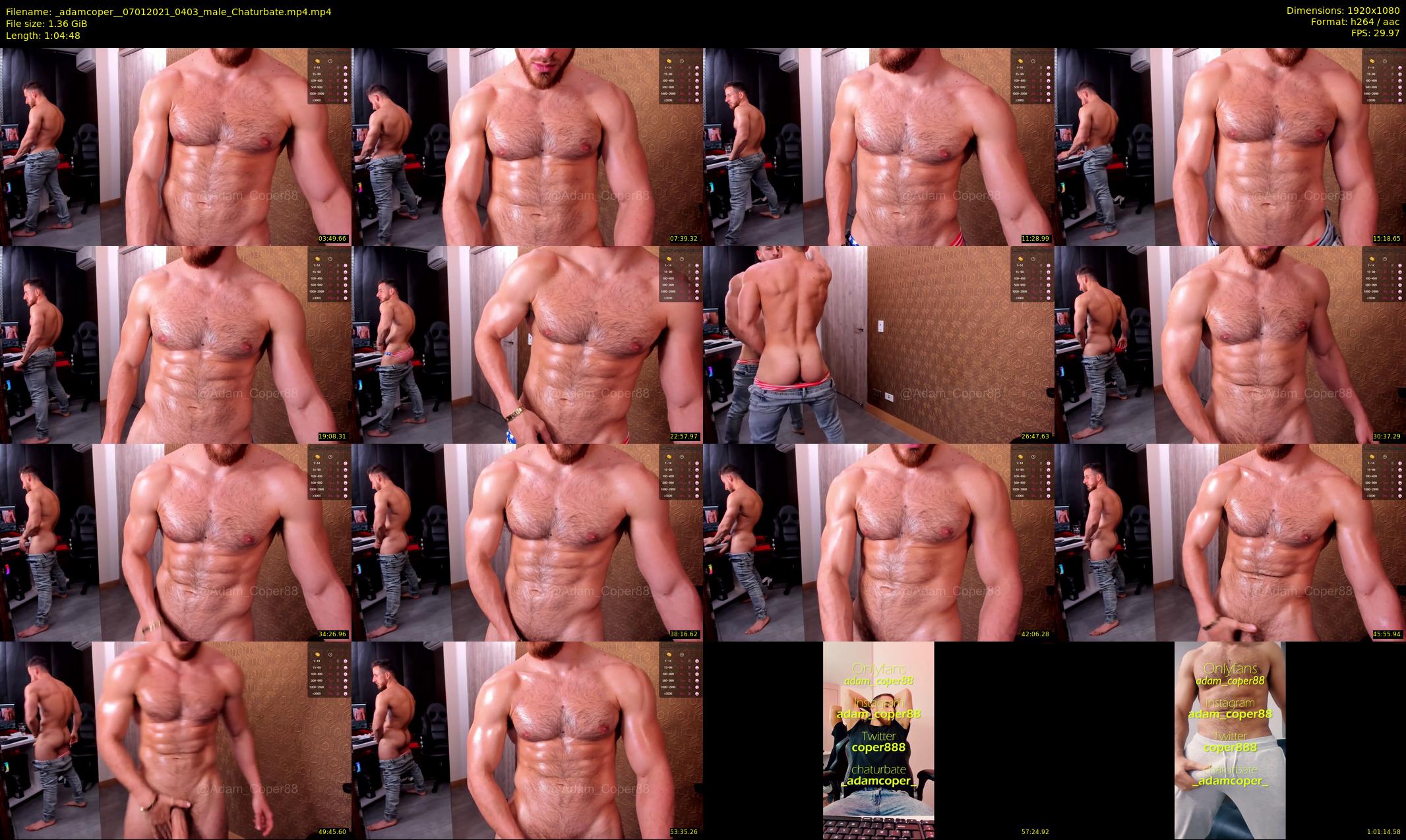 _adamcoper_ — 65 minute Chaturbate male cam show recording, 1080p, Jan 7, 2021