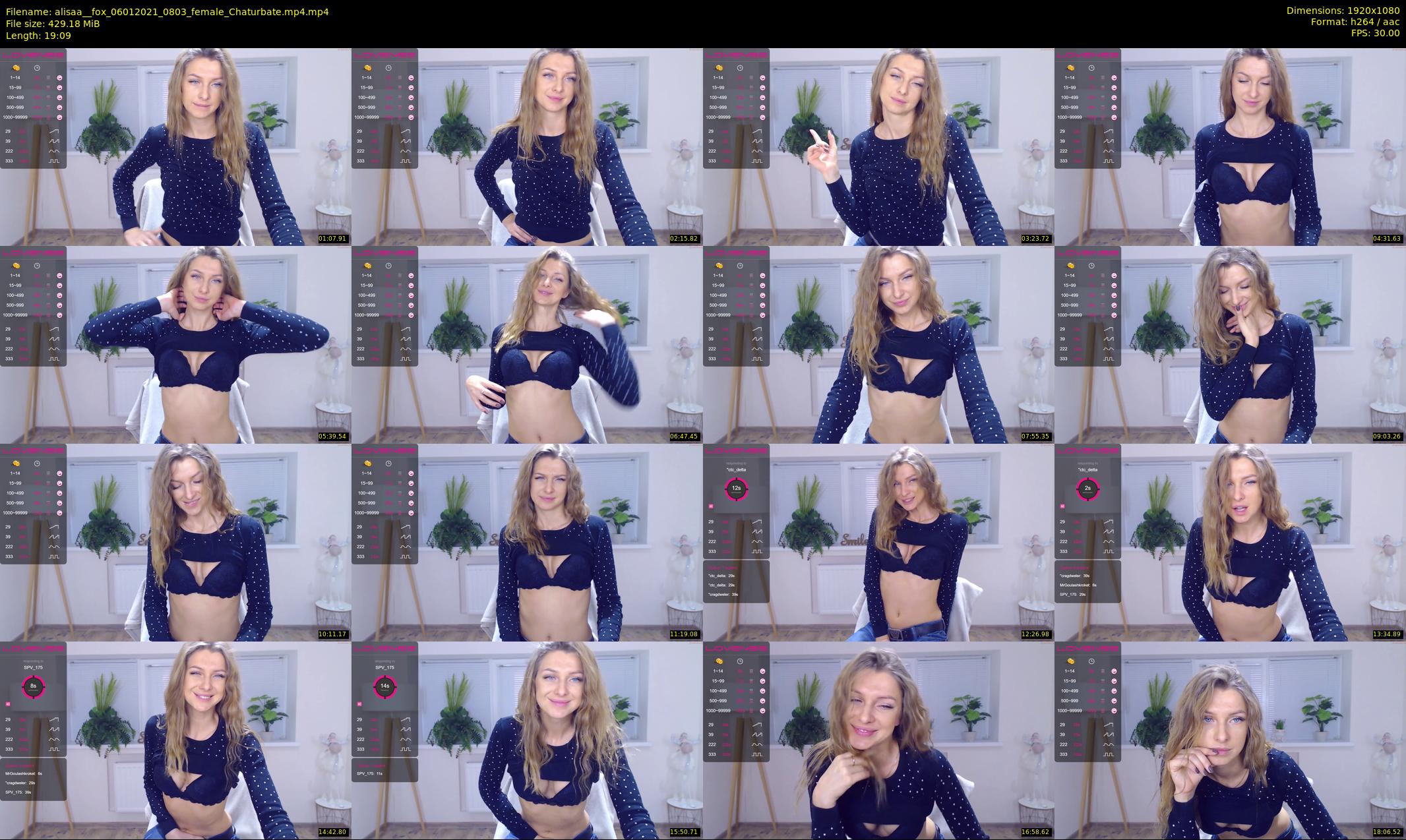 alisaa__fox — 20 minute Chaturbate female cam show recording, 1080p, Jan 6, 2021