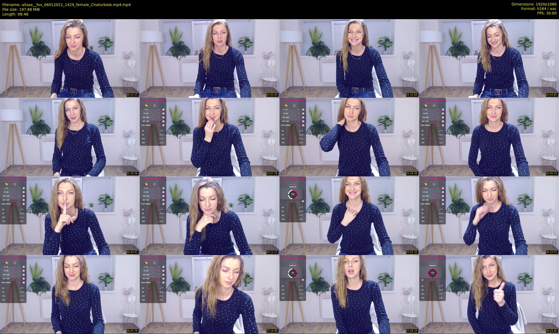 alisaa__fox — 9 minute Chaturbate female cam show recording, 1080p, Jan 6, 2021