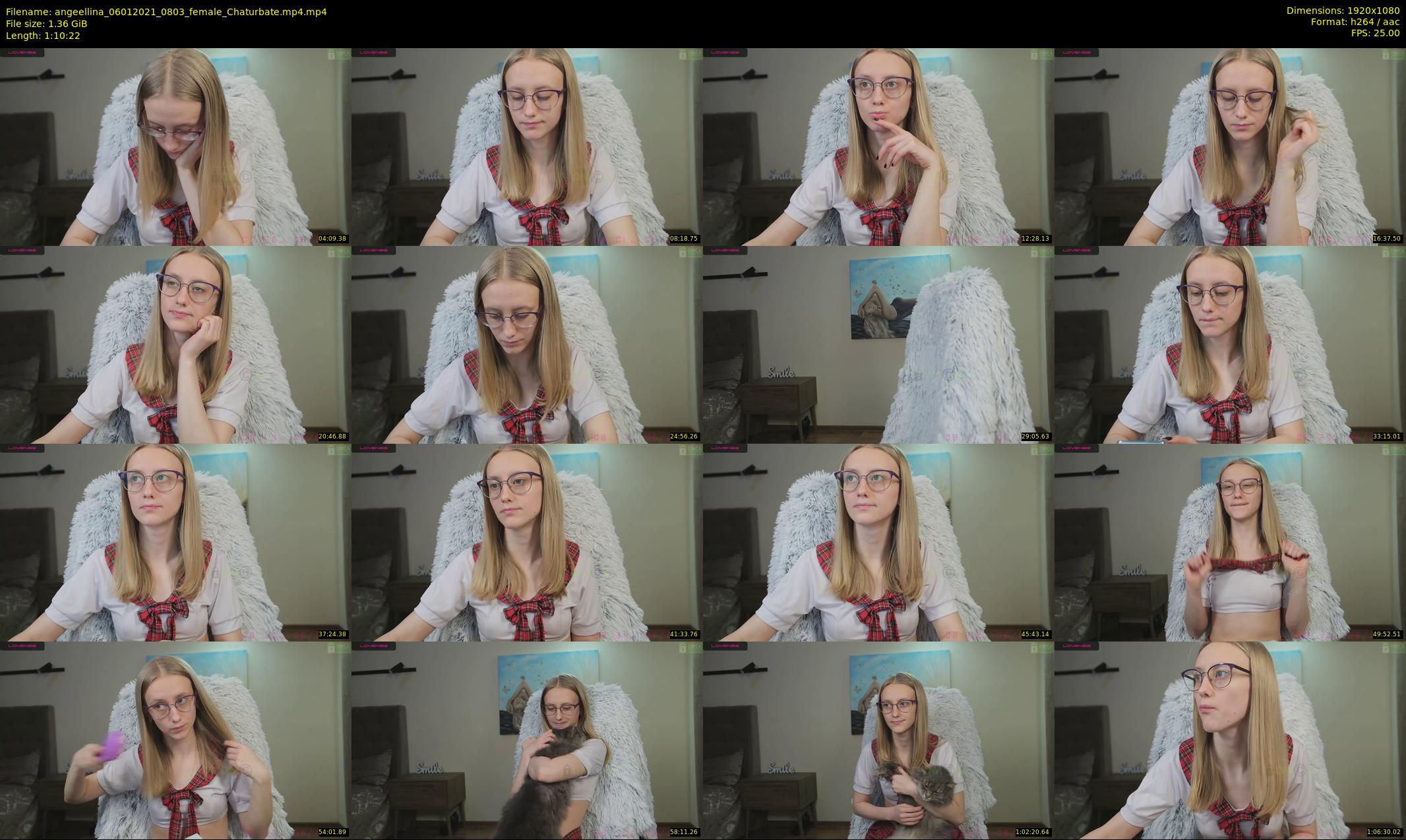 angeellina — 71 minute Chaturbate female cam show recording, 1080p, Jan 6, 2021