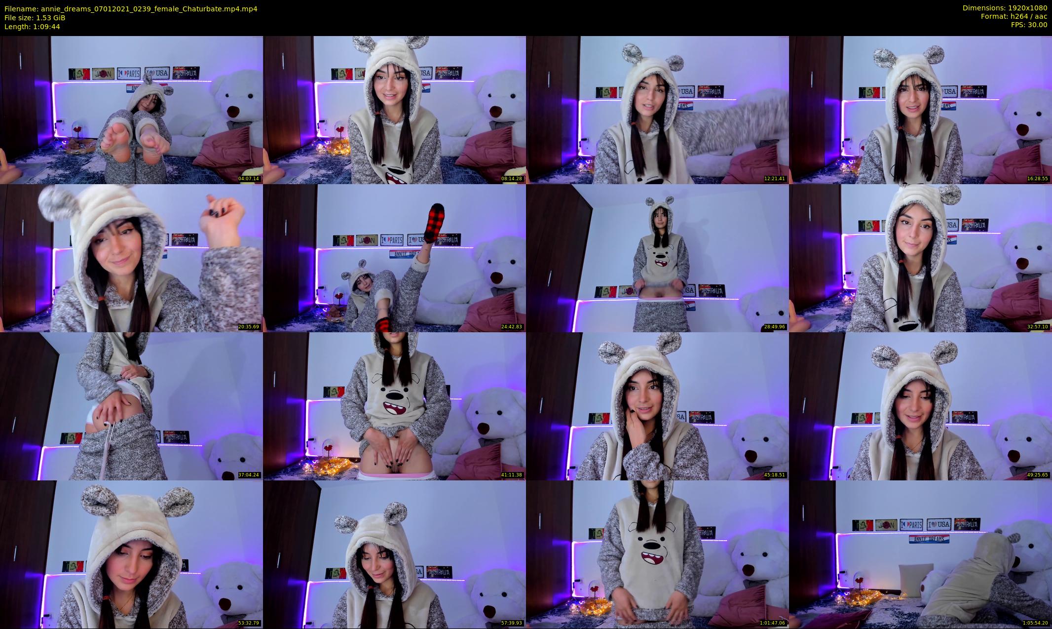 annie_dreams — 70 minute Chaturbate female cam show recording, 1080p, Jan 7, 2021