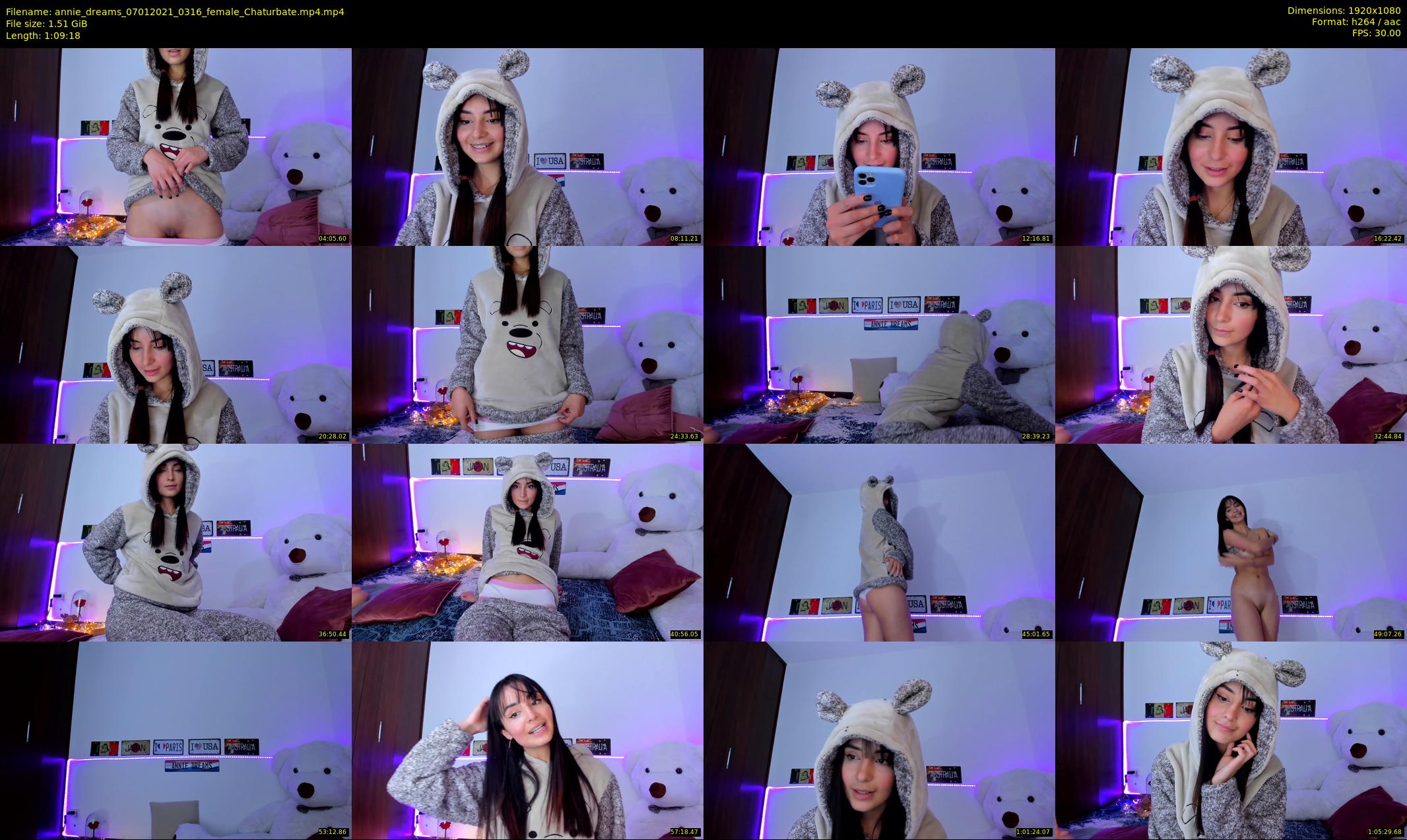 annie_dreams — 70 minute Chaturbate female cam show recording, 1080p, Jan 7, 2021