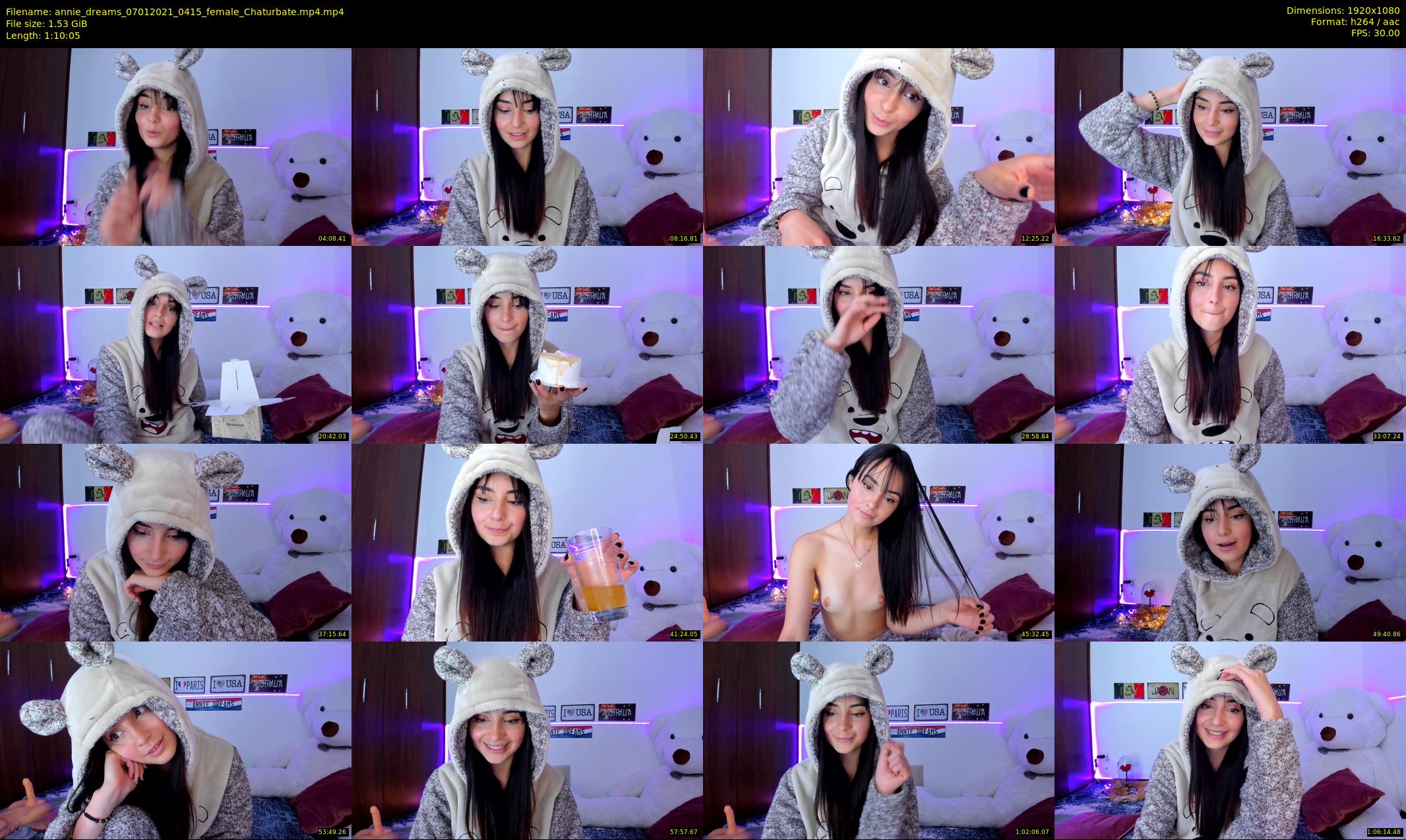 annie_dreams — 71 minute Chaturbate female cam show recording, 1080p, Jan 7, 2021