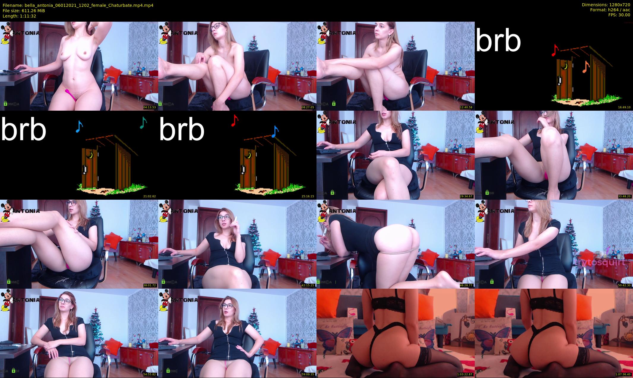 bella_antonia — 72 minute Chaturbate female cam show recording, 720p, Jan 6, 2021