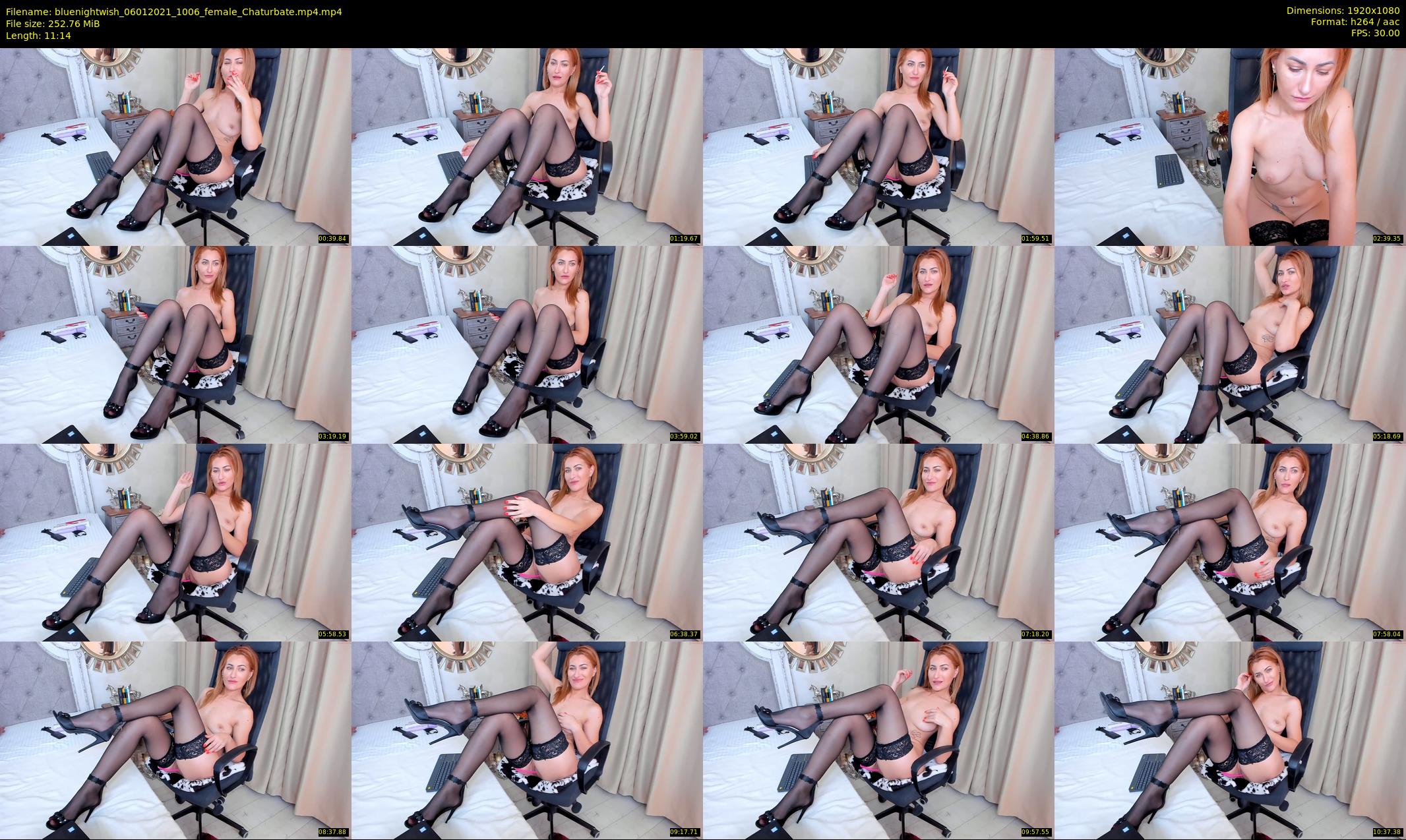 bluenightwish — 12 minute Chaturbate female cam show recording, 1080p, Jan 6, 2021