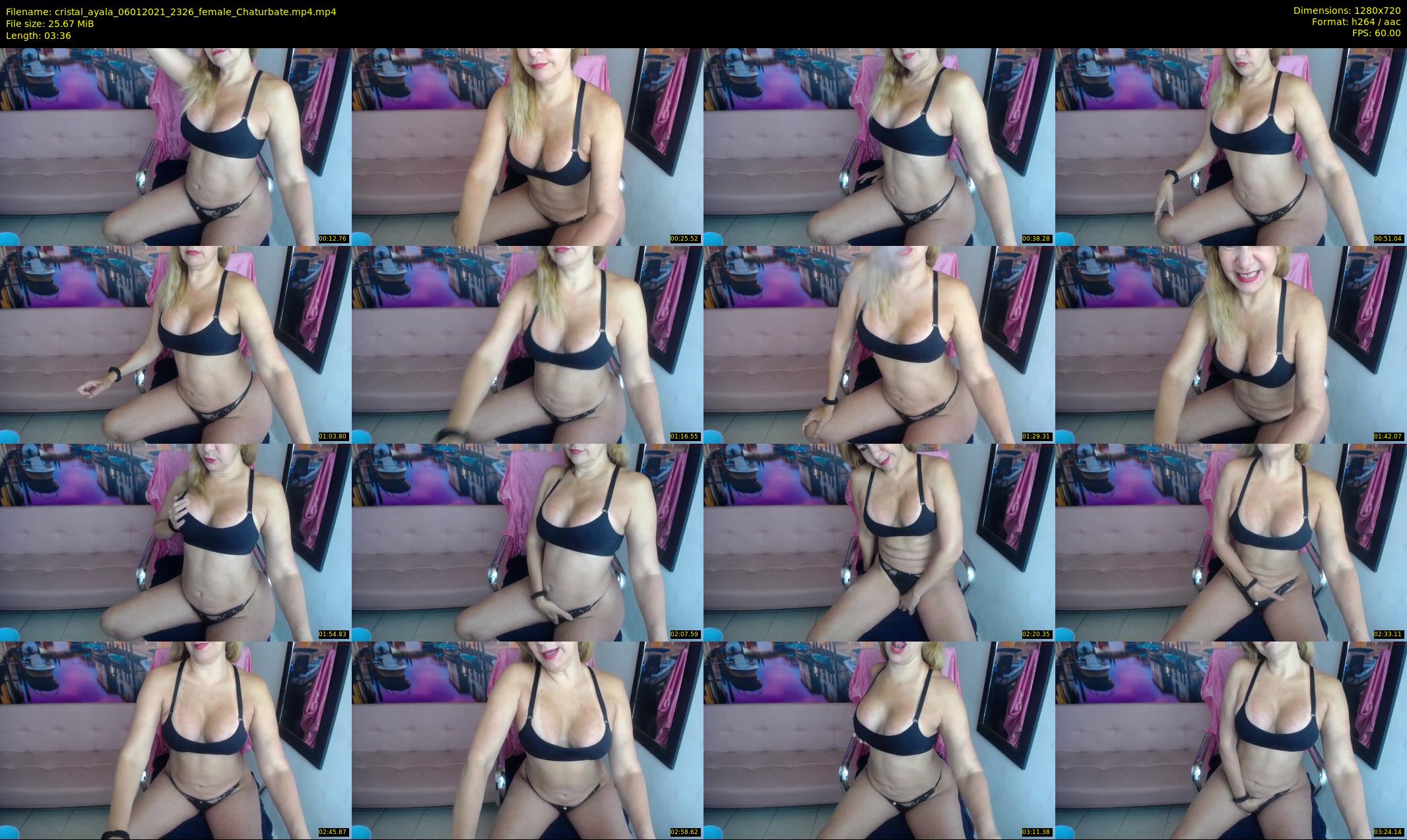 cristal_ayala — 4 minute Chaturbate female cam show recording, 720p, Jan 6, 2021
