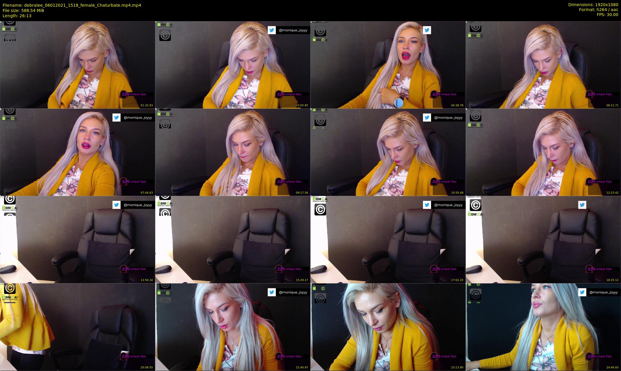 debralee — 27 minute Chaturbate female cam show recording, 1080p, Jan 6, 2021