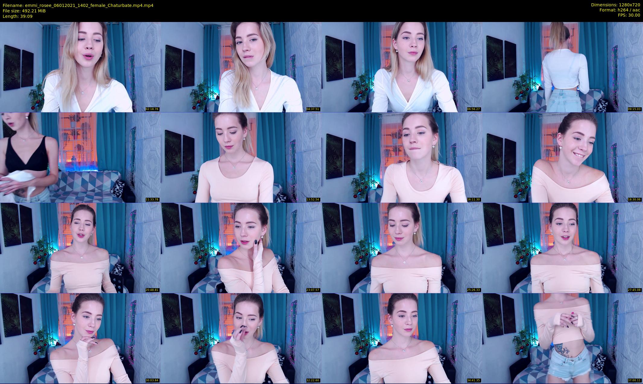 emmi_rosee — 40 minute Chaturbate female cam show recording, 720p, Jan 6, 2021