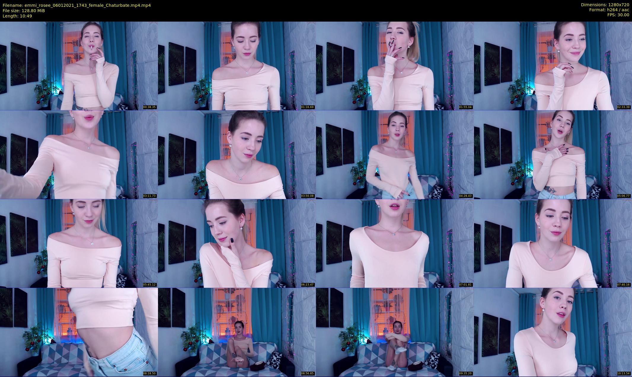 emmi_rosee — 11 minute Chaturbate female cam show recording, 720p, Jan 6, 2021