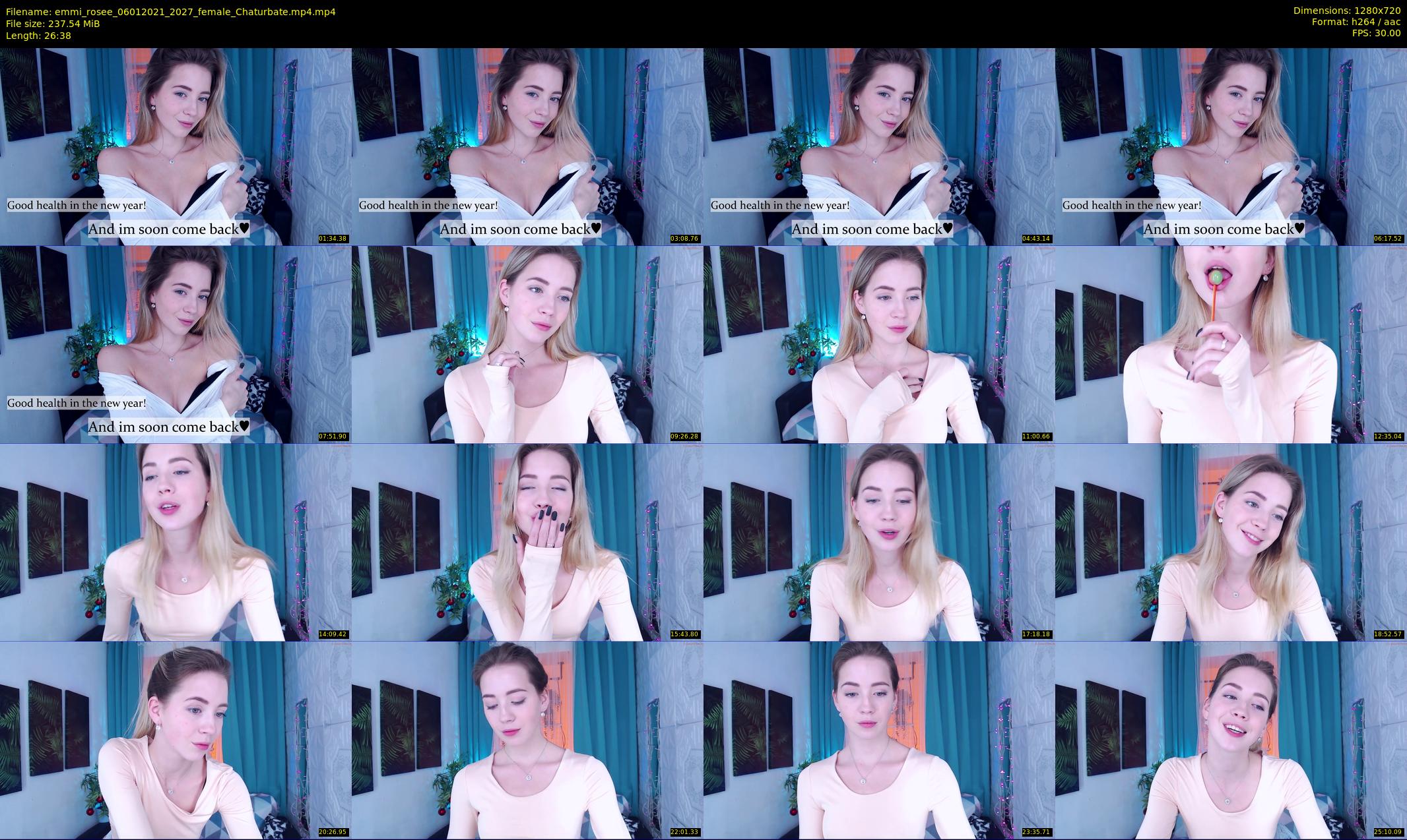 emmi_rosee — 27 minute Chaturbate female cam show recording, 720p, Jan 6, 2021