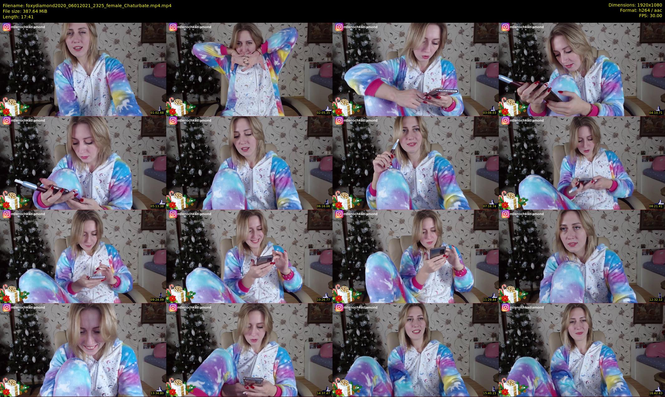 foxydiamond2020 — 18 minute Chaturbate female cam show recording, 1080p, Jan 6, 2021