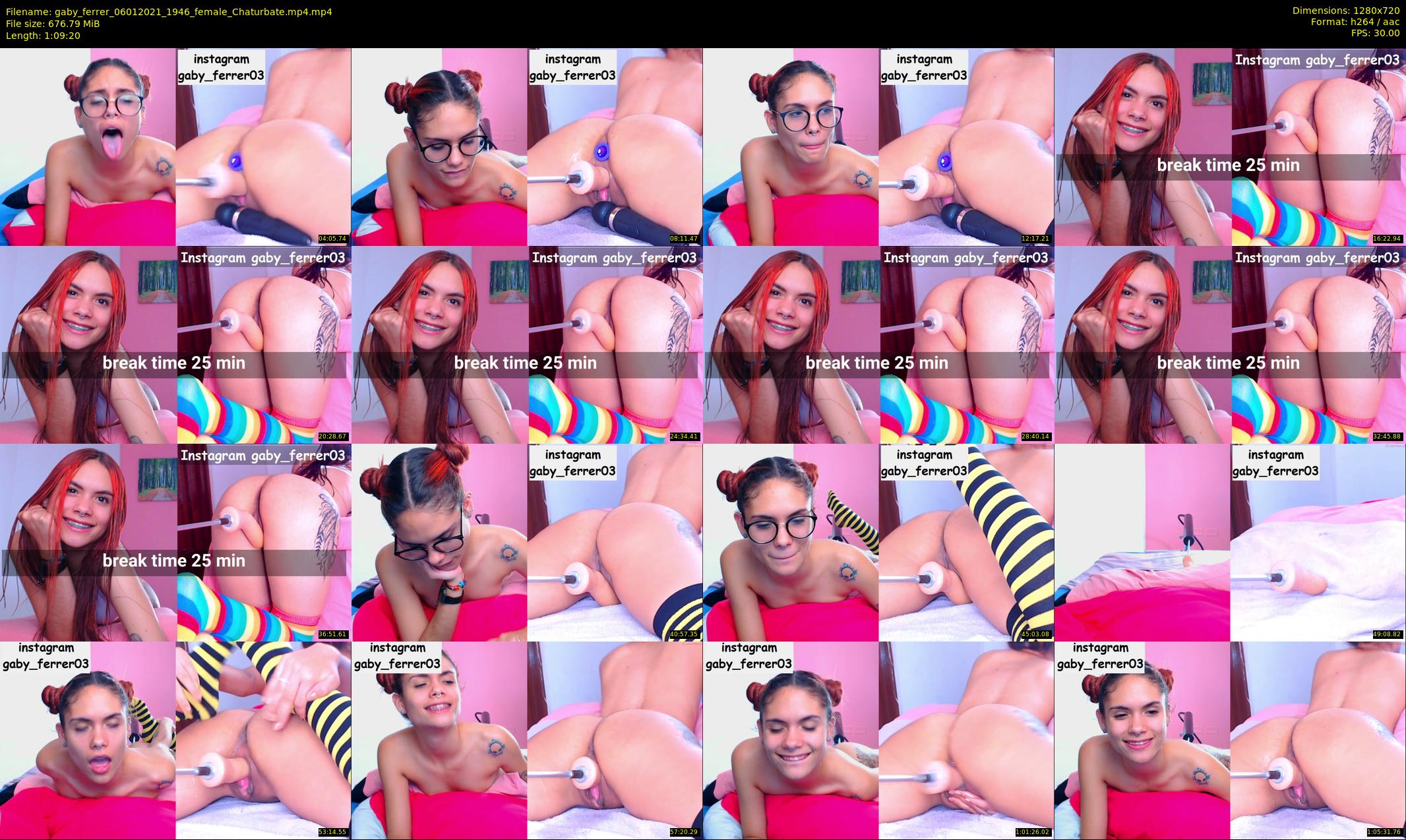 gaby_ferrer — 70 minute Chaturbate female cam show recording, 720p, Jan 6, 2021