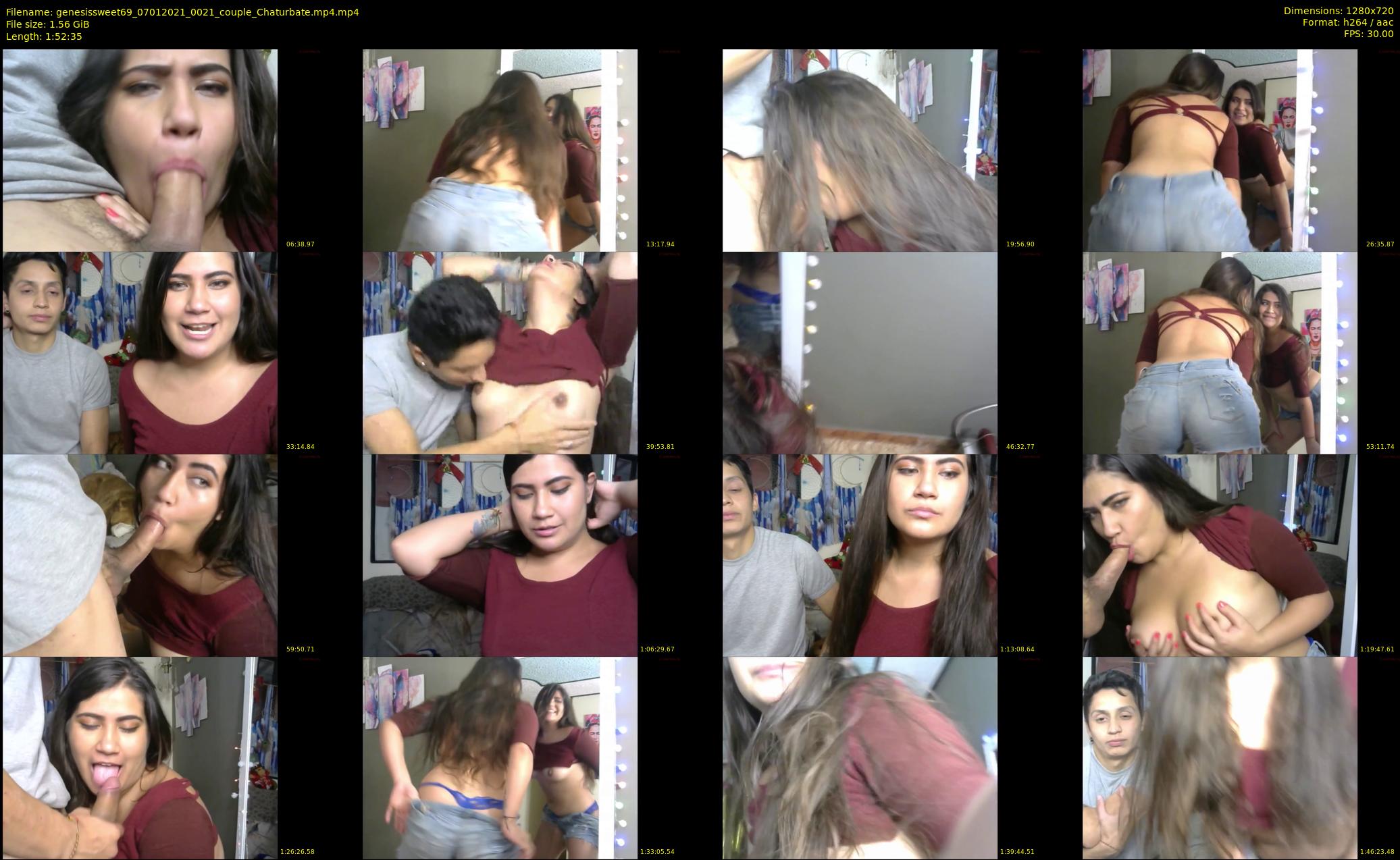 genesissweet69 — 113 minute Chaturbate couple cam show recording, 720p, Jan 7, 2021