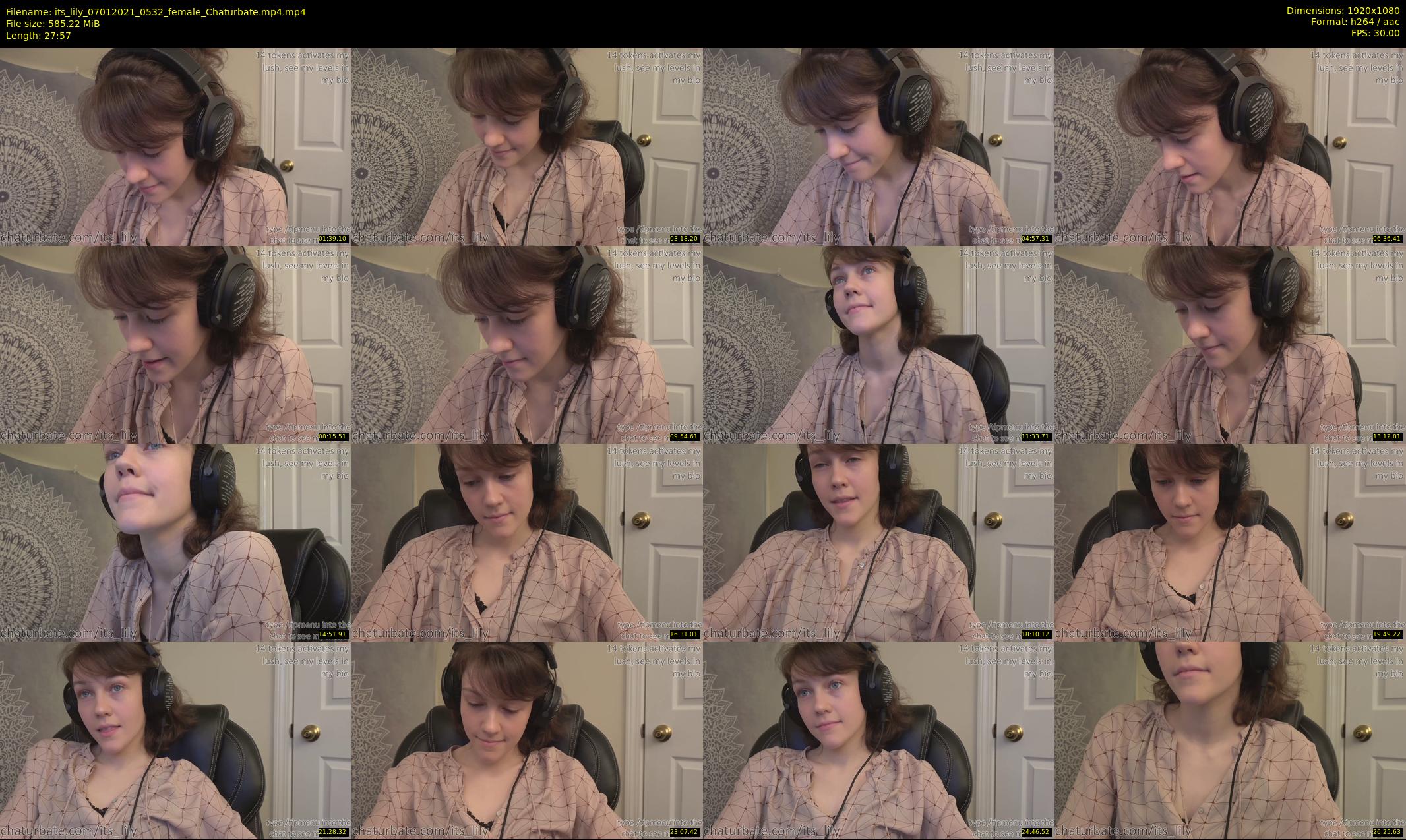 its_lily — 28 minute Chaturbate female cam show recording, 1080p, Jan 7, 2021
