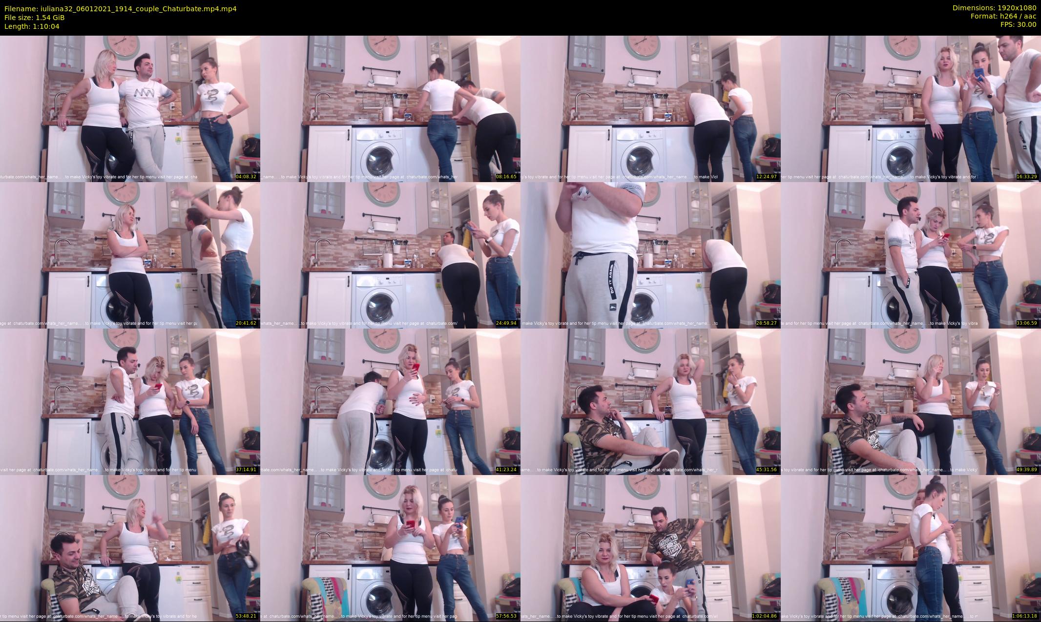 iuliana32 — 71 minute Chaturbate couple cam show recording, 1080p, Jan 6, 2021