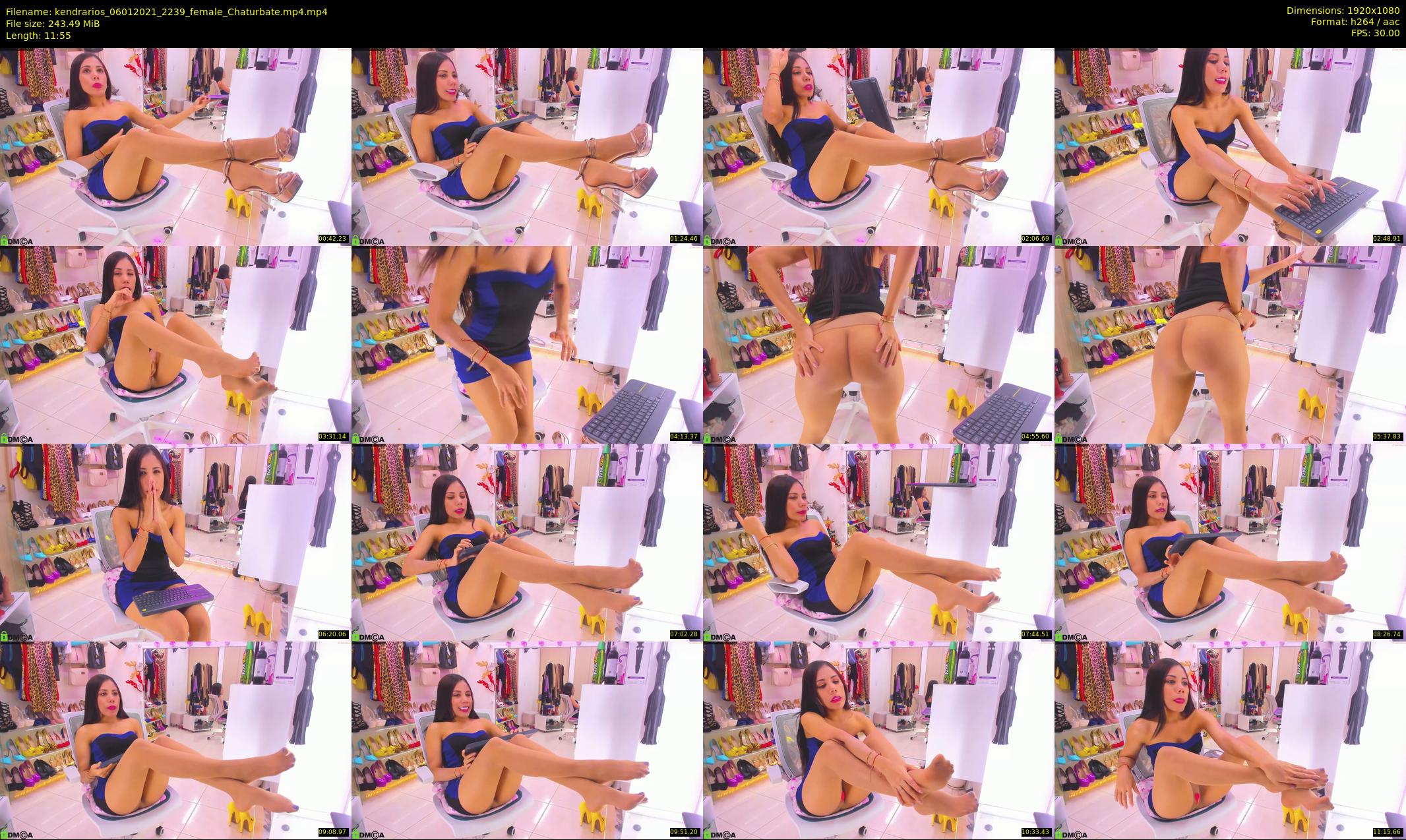 kendrarios — 12 minute Chaturbate female cam show recording, 1080p, Jan 6, 2021