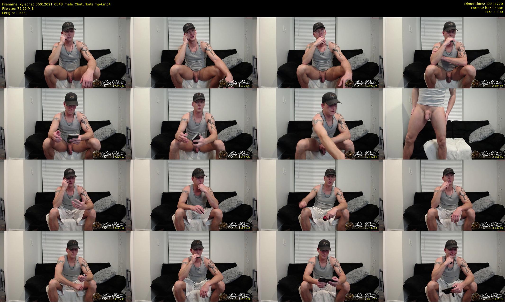 kylechat — 12 minute Chaturbate male cam show recording, 720p, Jan 6, 2021