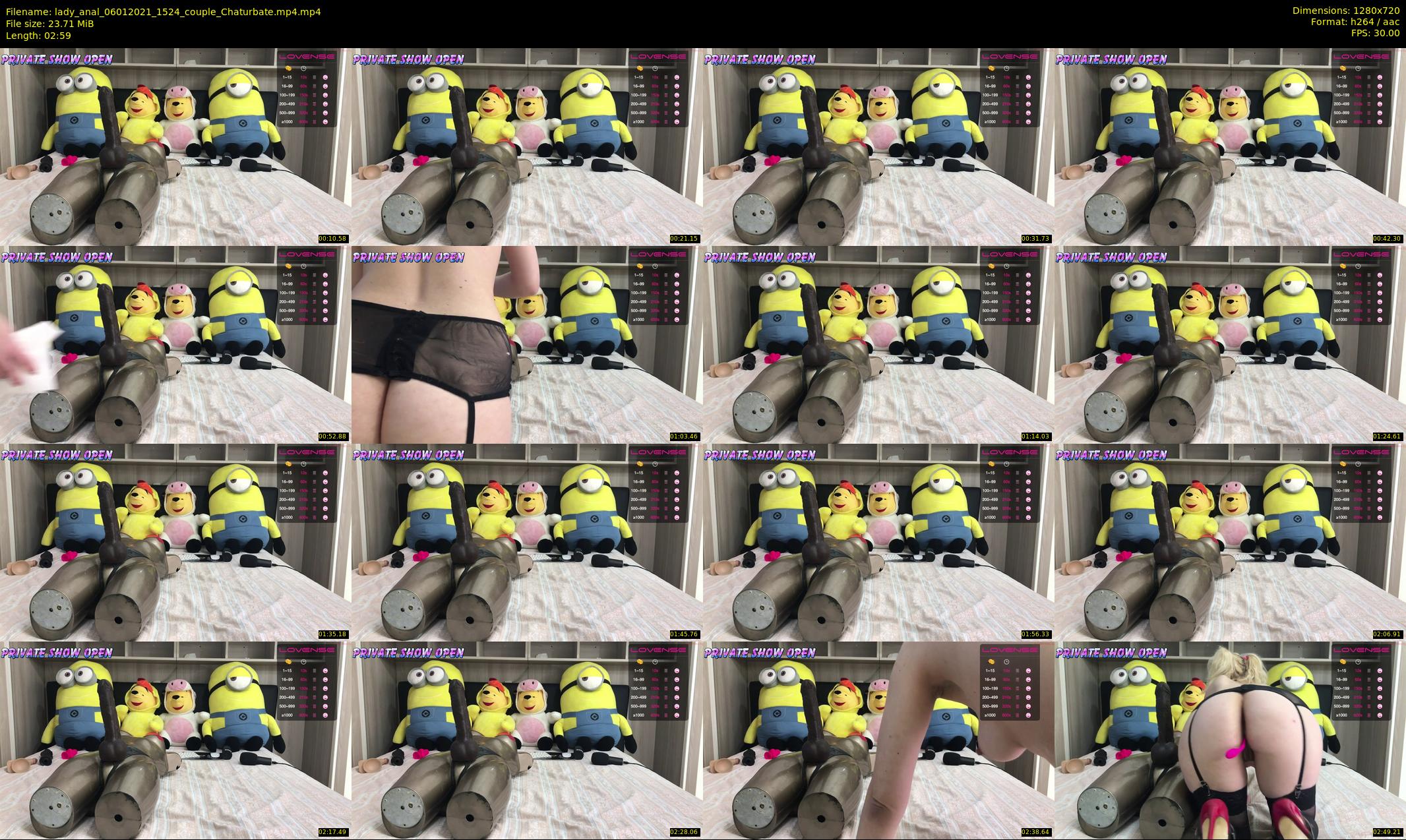 lady_anal — 3 minute Chaturbate female cam show recording, 720p, Jan 6, 2021
