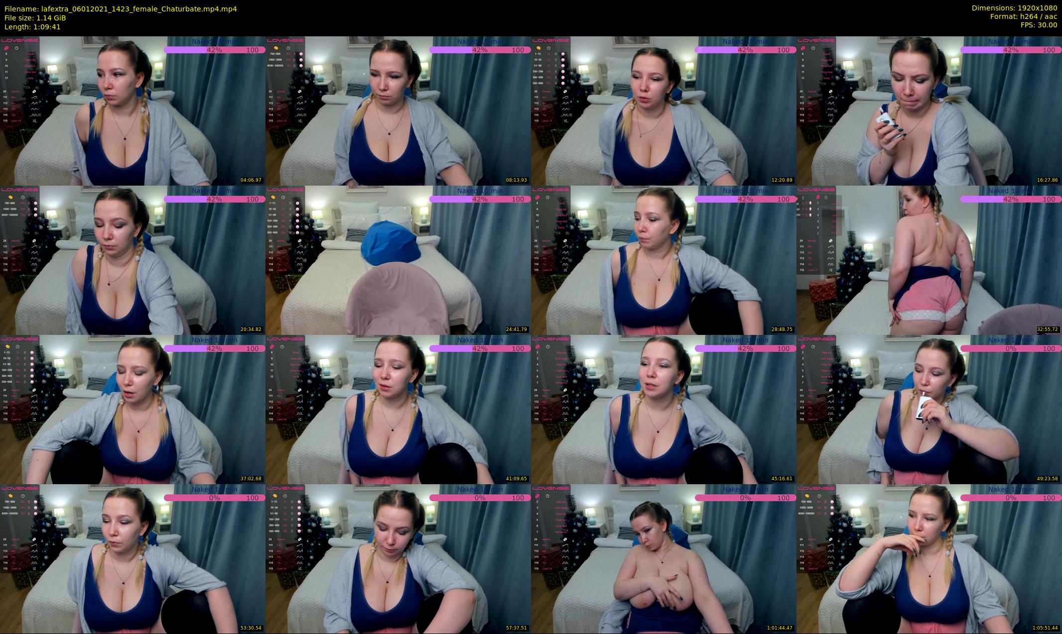 lafextra — 70 minute Chaturbate female cam show recording, 1080p, Jan 6, 2021
