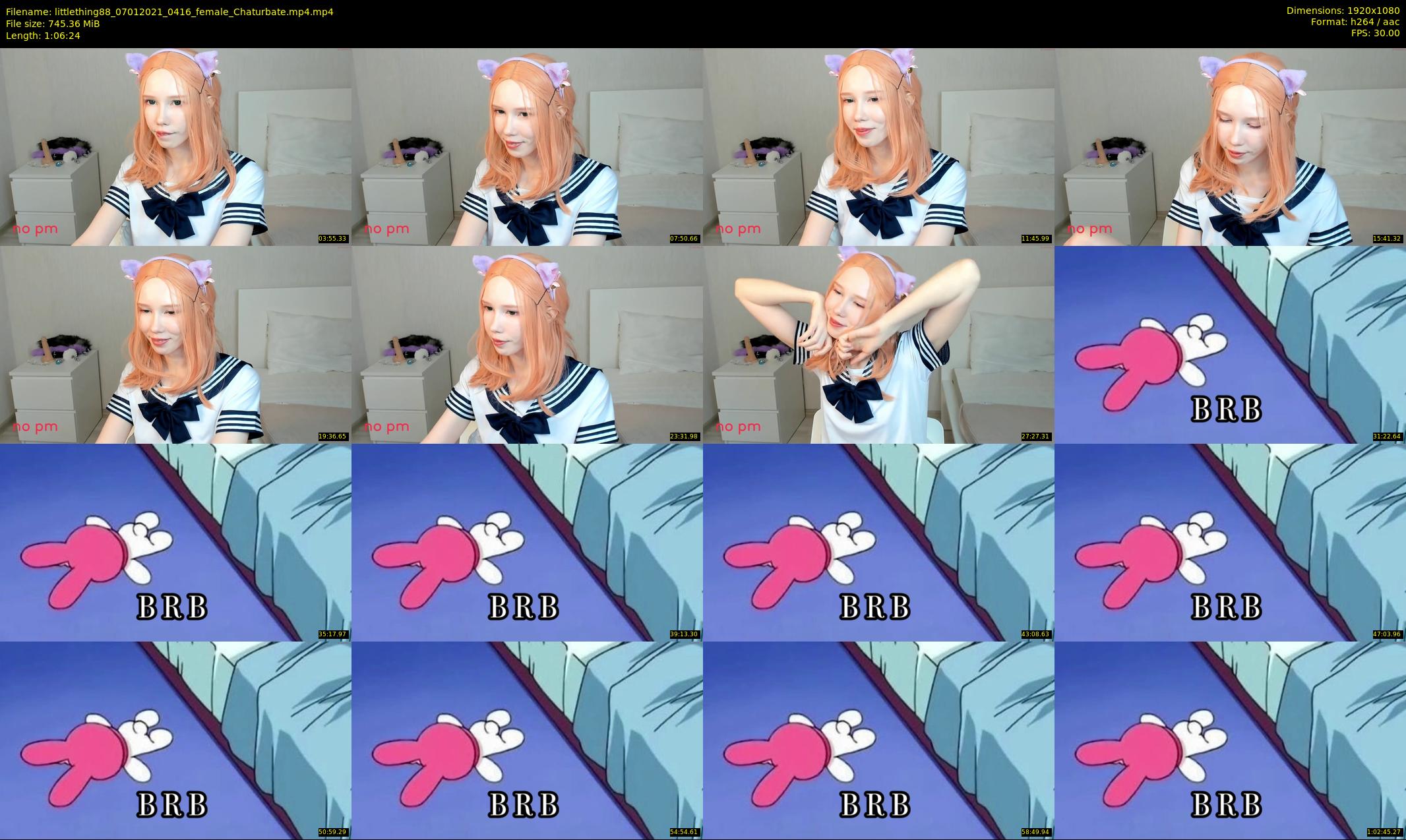 littlething88 — 67 minute Chaturbate female cam show recording, 1080p, Jan 7, 2021