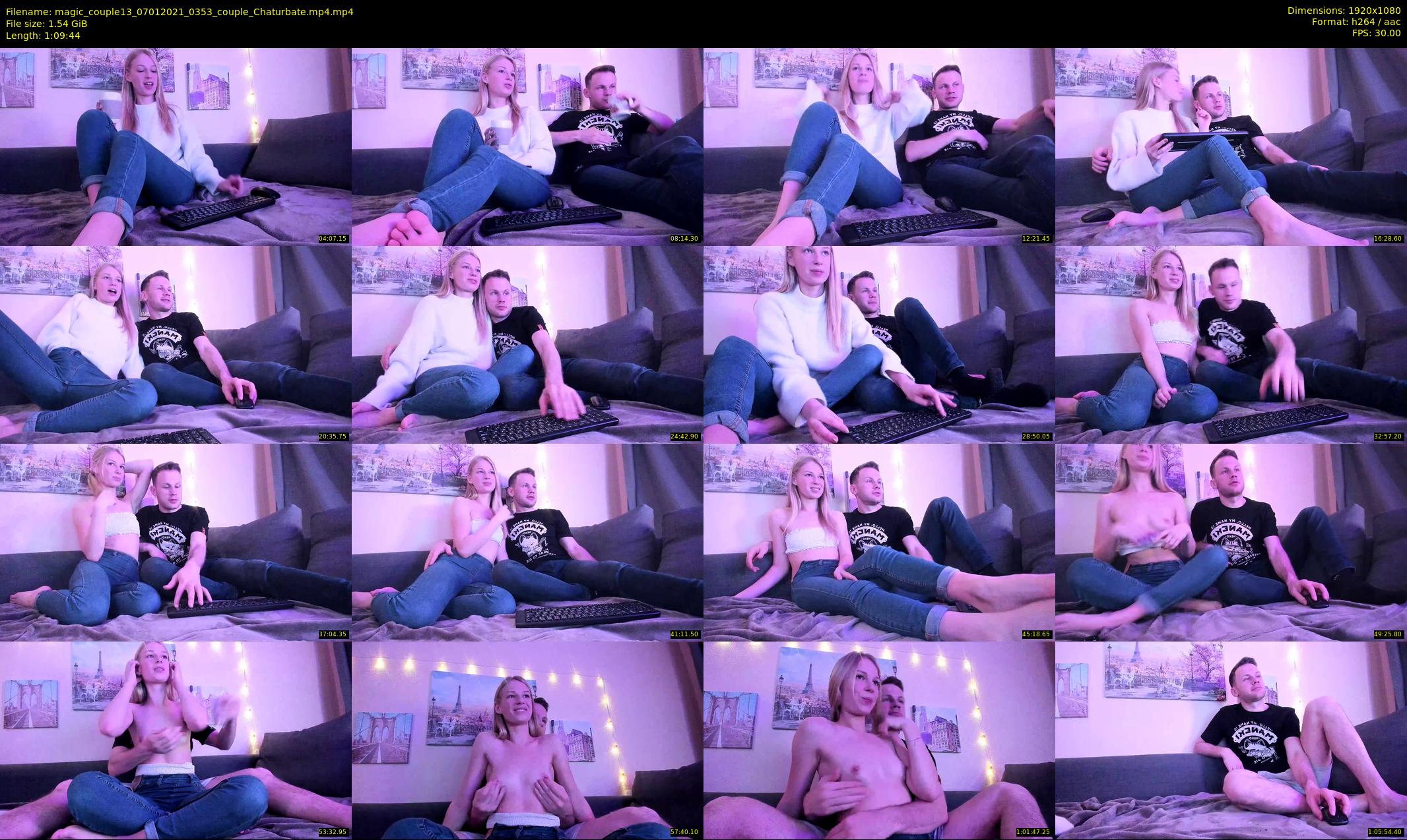 magic_couple13 — 70 minute Chaturbate couple cam show recording, 1080p, Jan 7, 2021