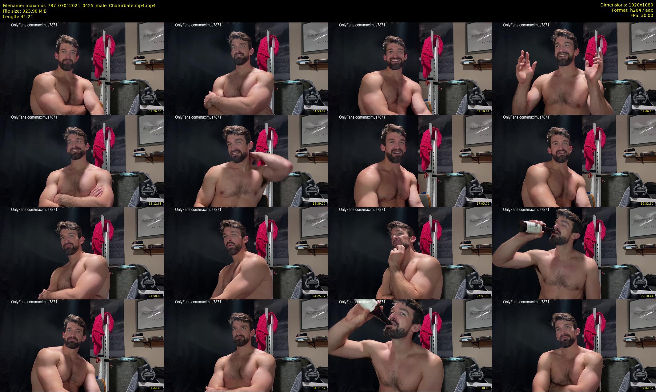 maximus_787 — 42 minute Chaturbate male cam show recording, 1080p, Jan 7, 2021
