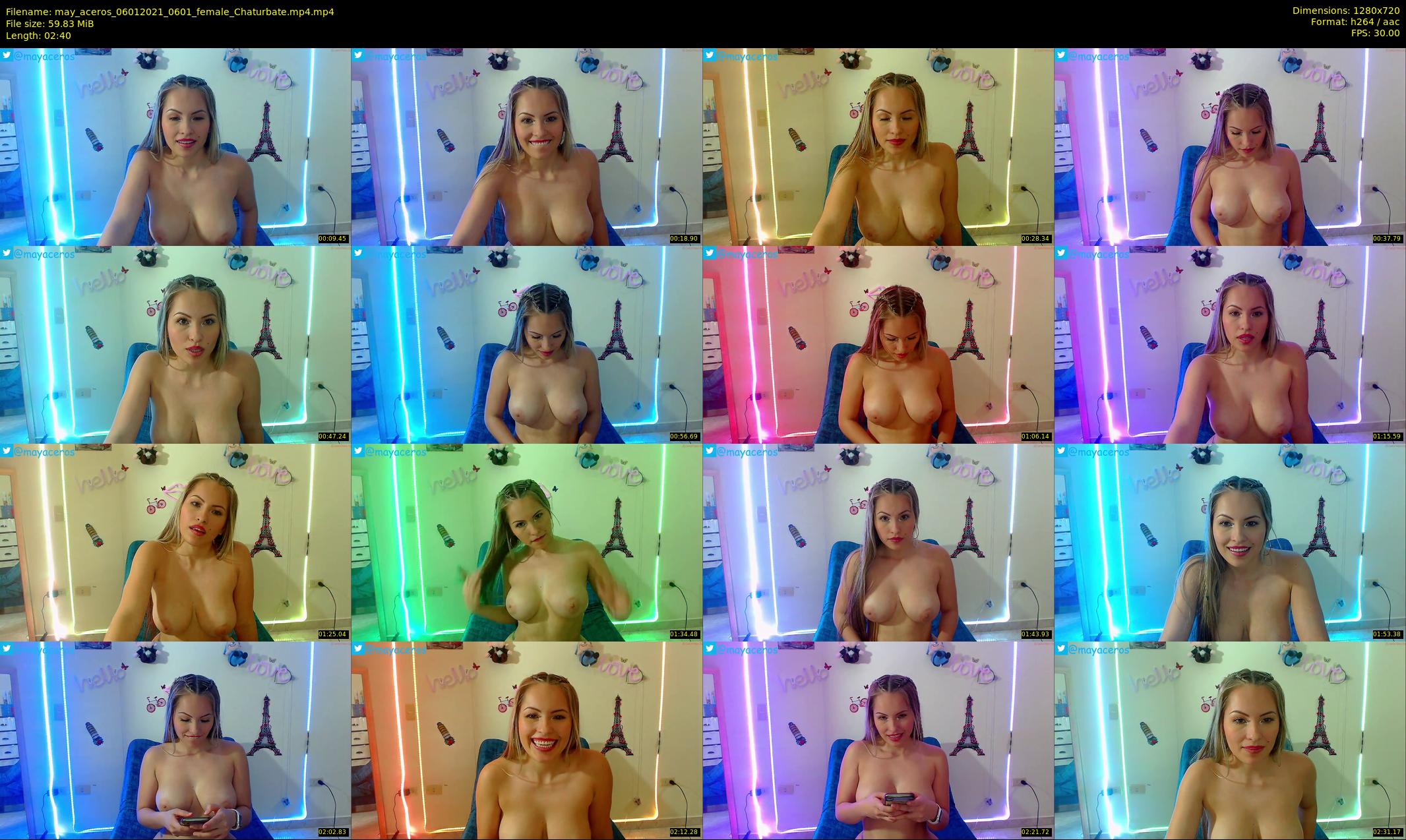 may_aceros — 3 minute Chaturbate female cam show recording, 720p, Jan 6, 2021