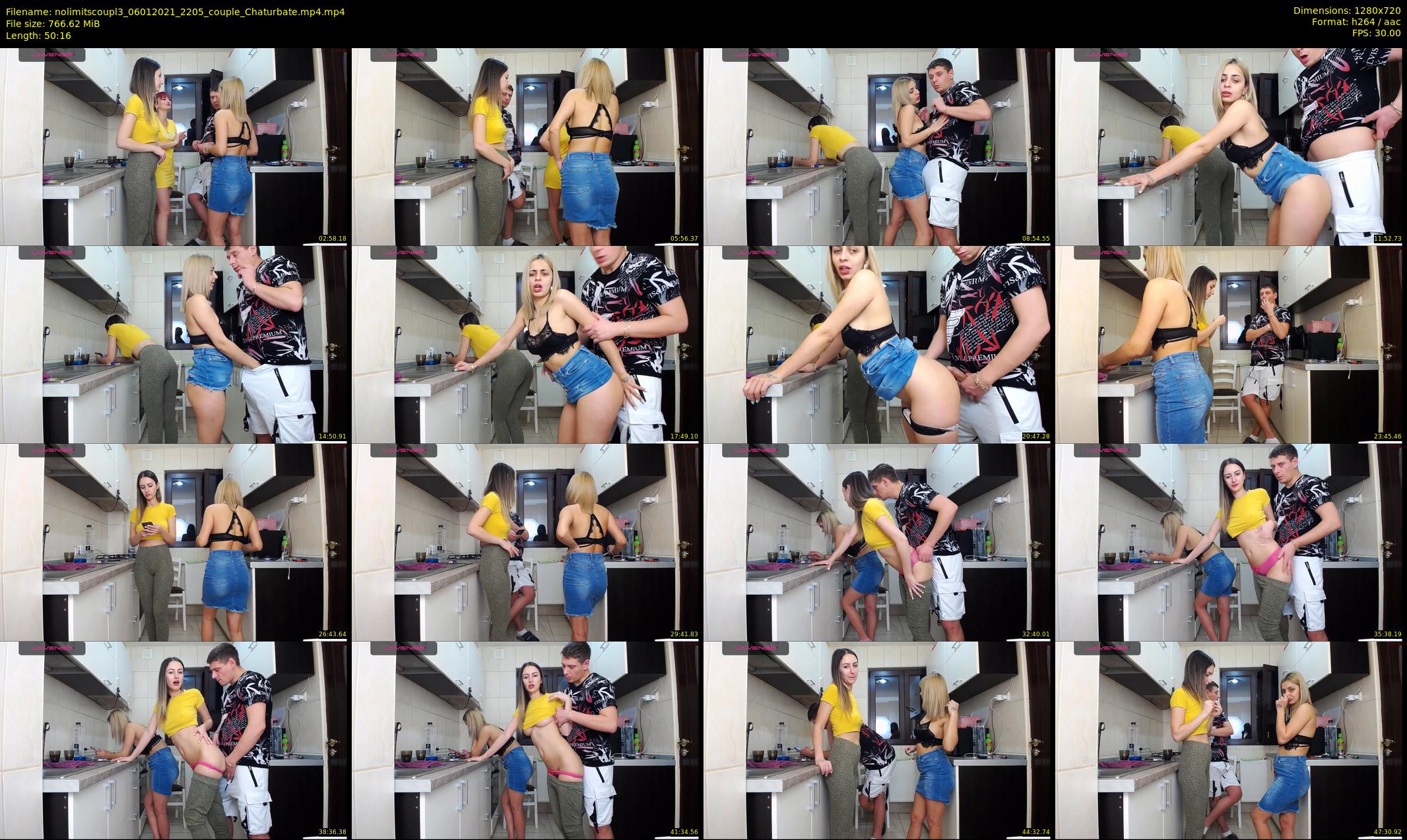 nolimitscoupl3 — 51 minute Chaturbate couple cam show recording, 720p, Jan 6, 2021