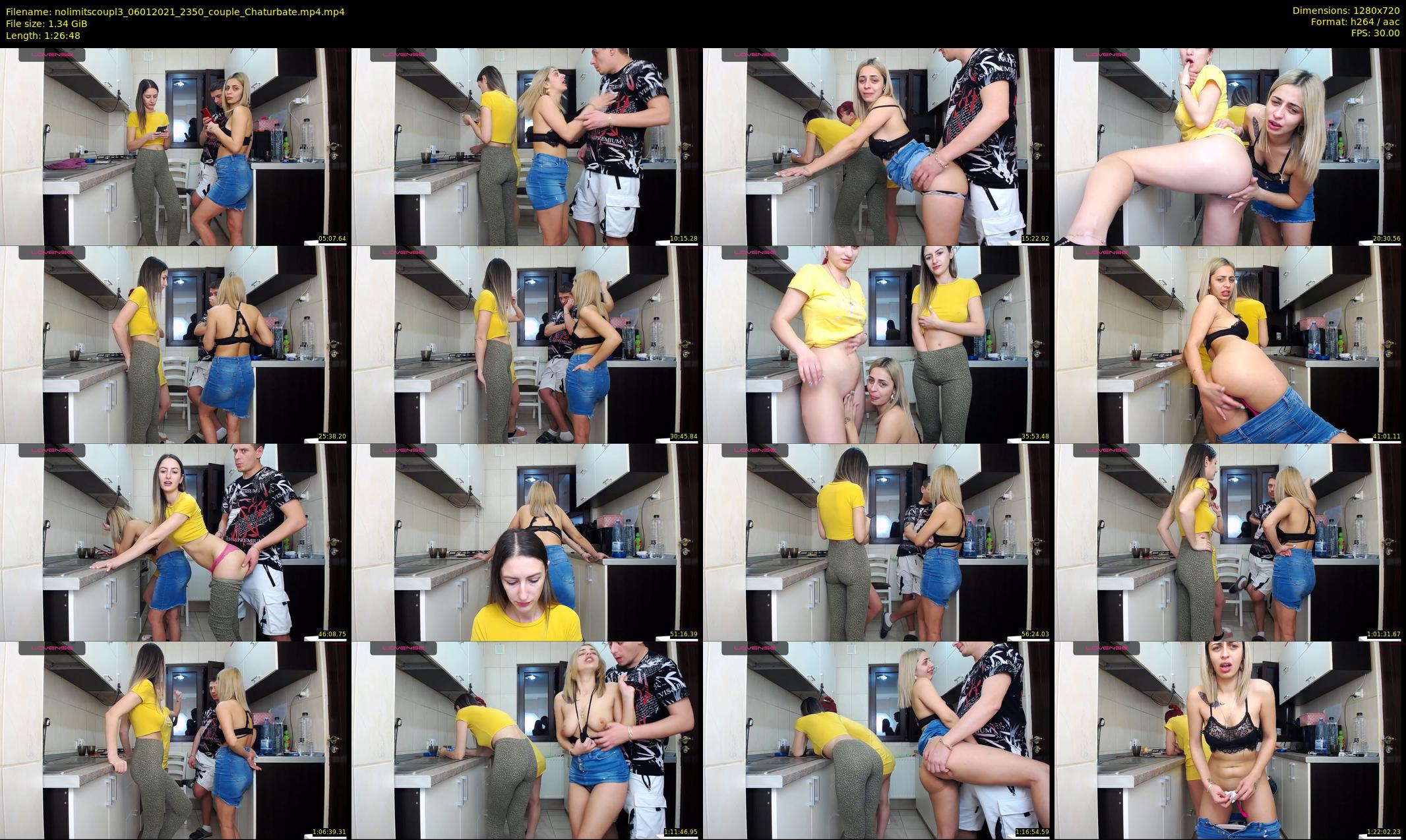 nolimitscoupl3 — 87 minute Chaturbate couple cam show recording, 720p, Jan 6, 2021