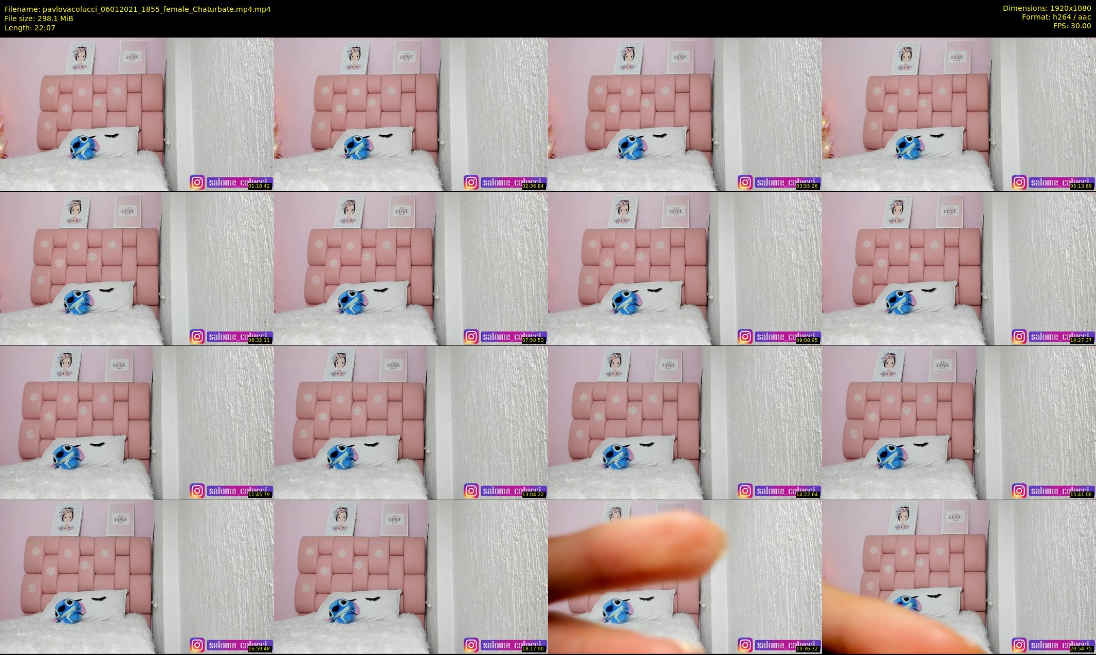 pavlovacolucci — 23 minute Chaturbate female cam show recording, 1080p, Jan 6, 2021