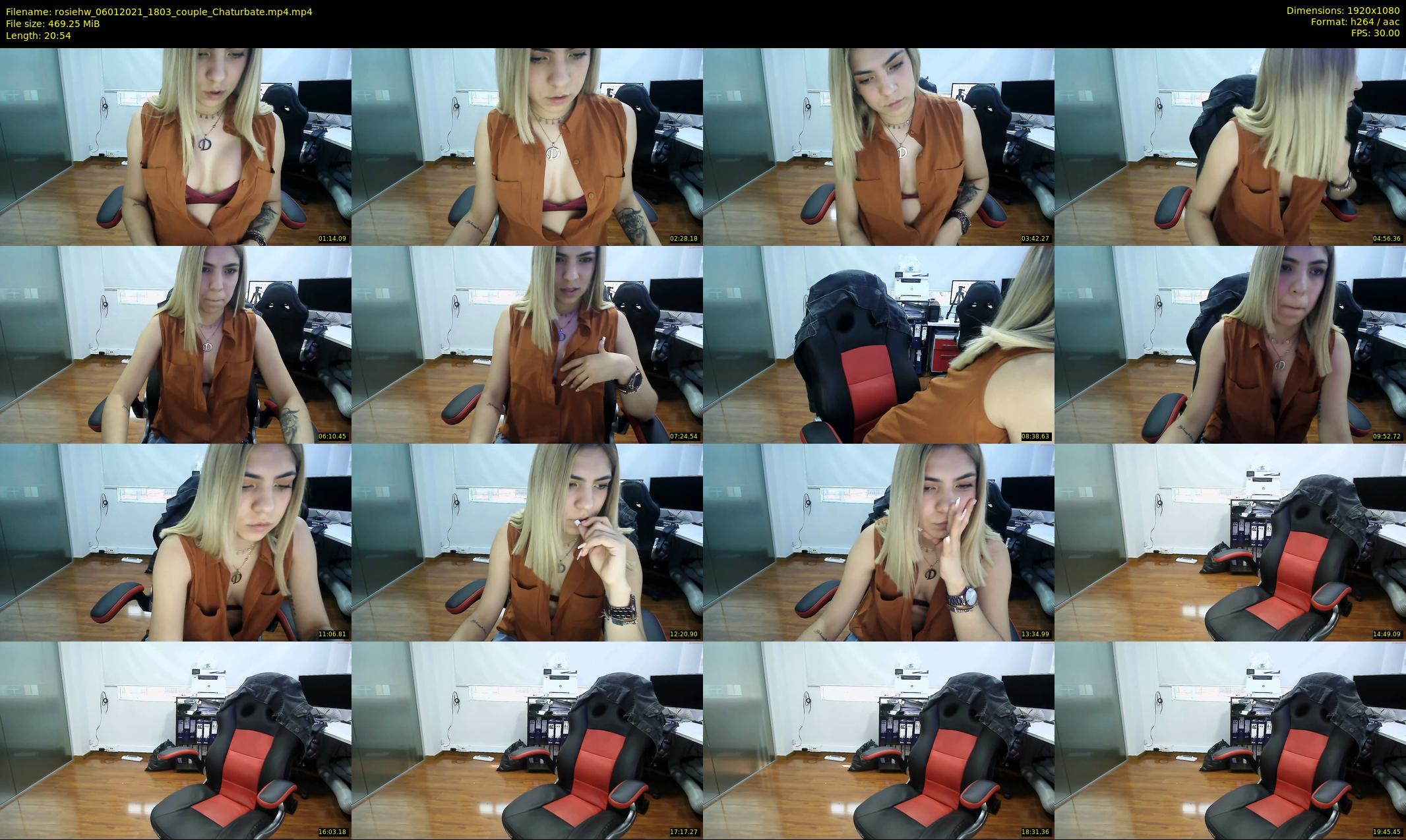 rosiehw — 21 minute Chaturbate couple cam show recording, 1080p, Jan 6, 2021