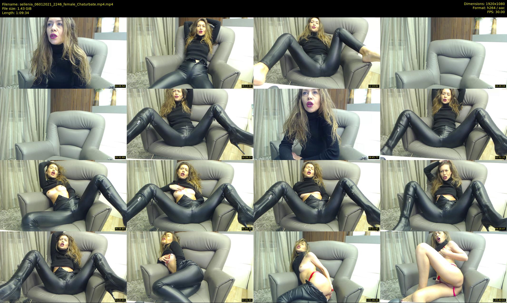 sellenia — 70 minute Chaturbate female cam show recording, 1080p, Jan 6, 2021