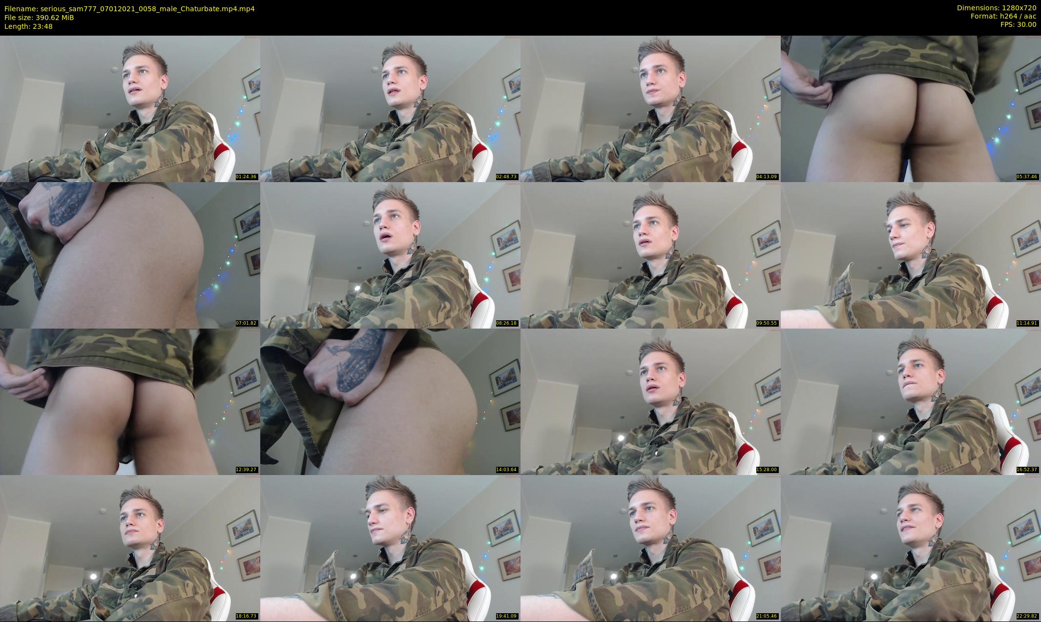 serious_sam777 — 24 minute Chaturbate male cam show recording, 720p, Jan 7, 2021