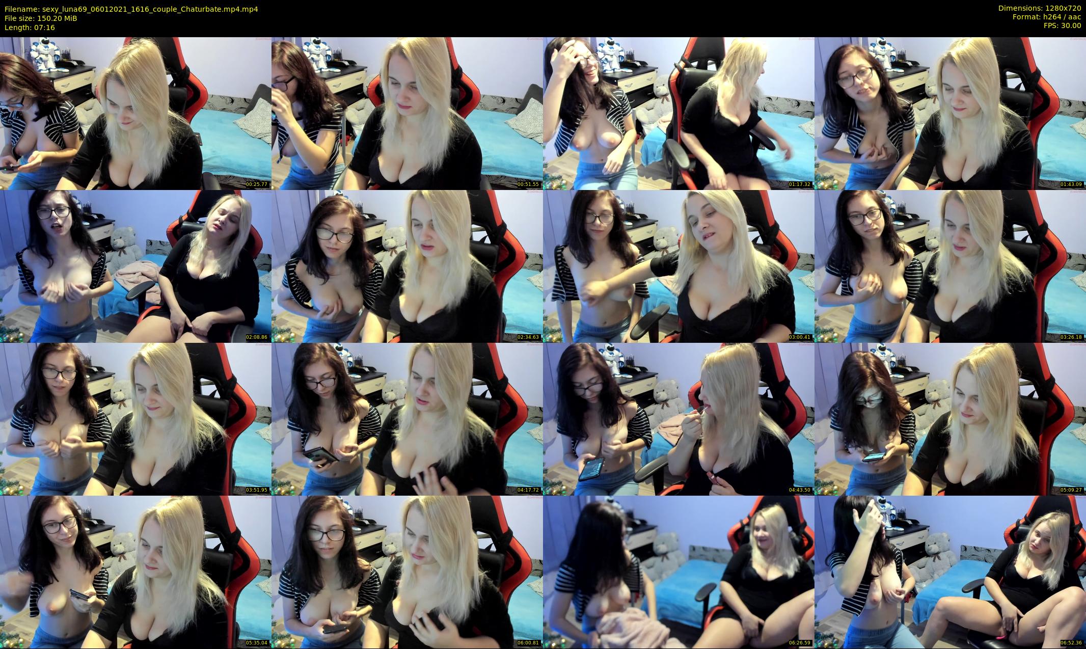 sexy_luna69 — 8 minute Chaturbate couple cam show recording, 720p, Jan 6, 2021