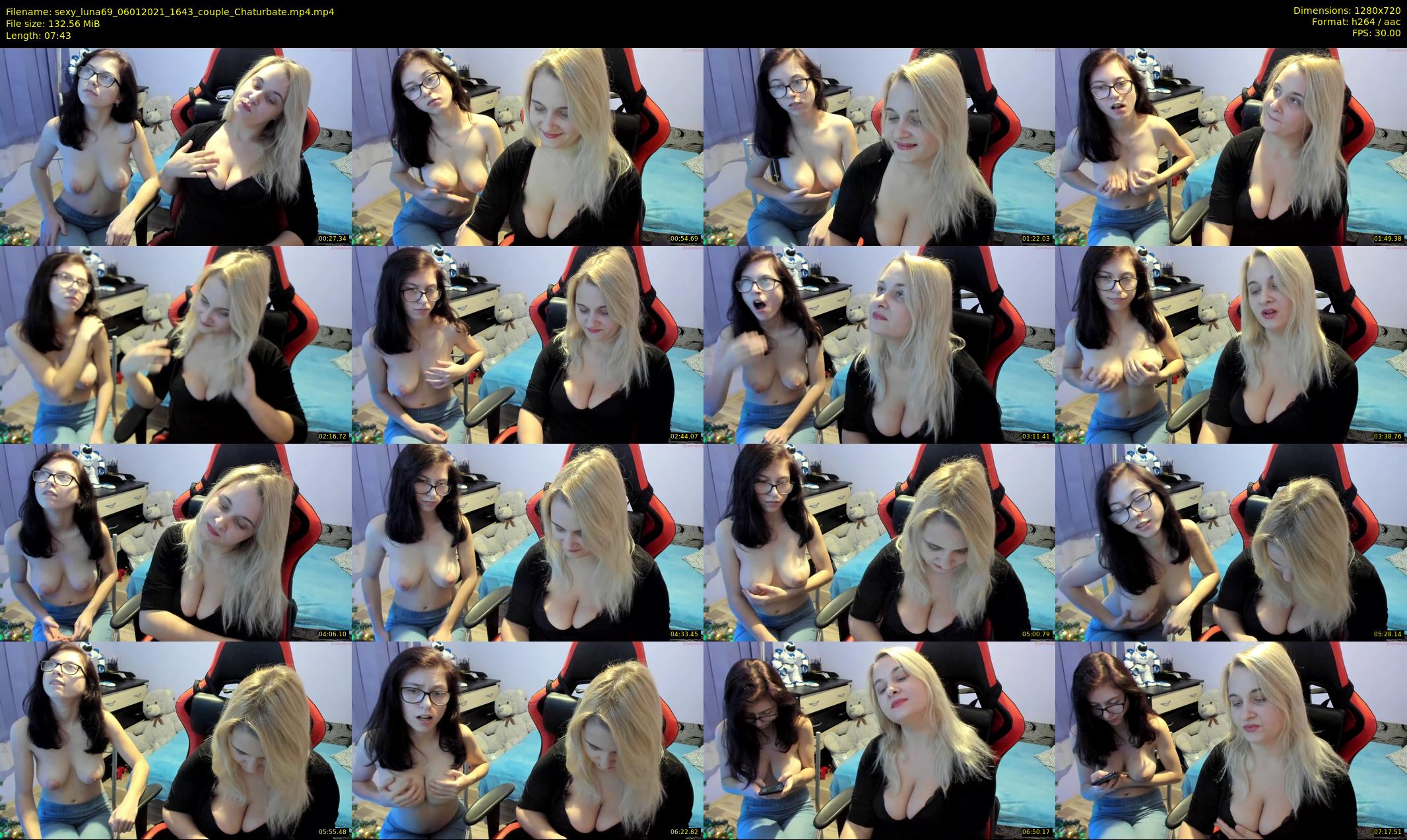 sexy_luna69 — 8 minute Chaturbate couple cam show recording, 720p, Jan 6, 2021