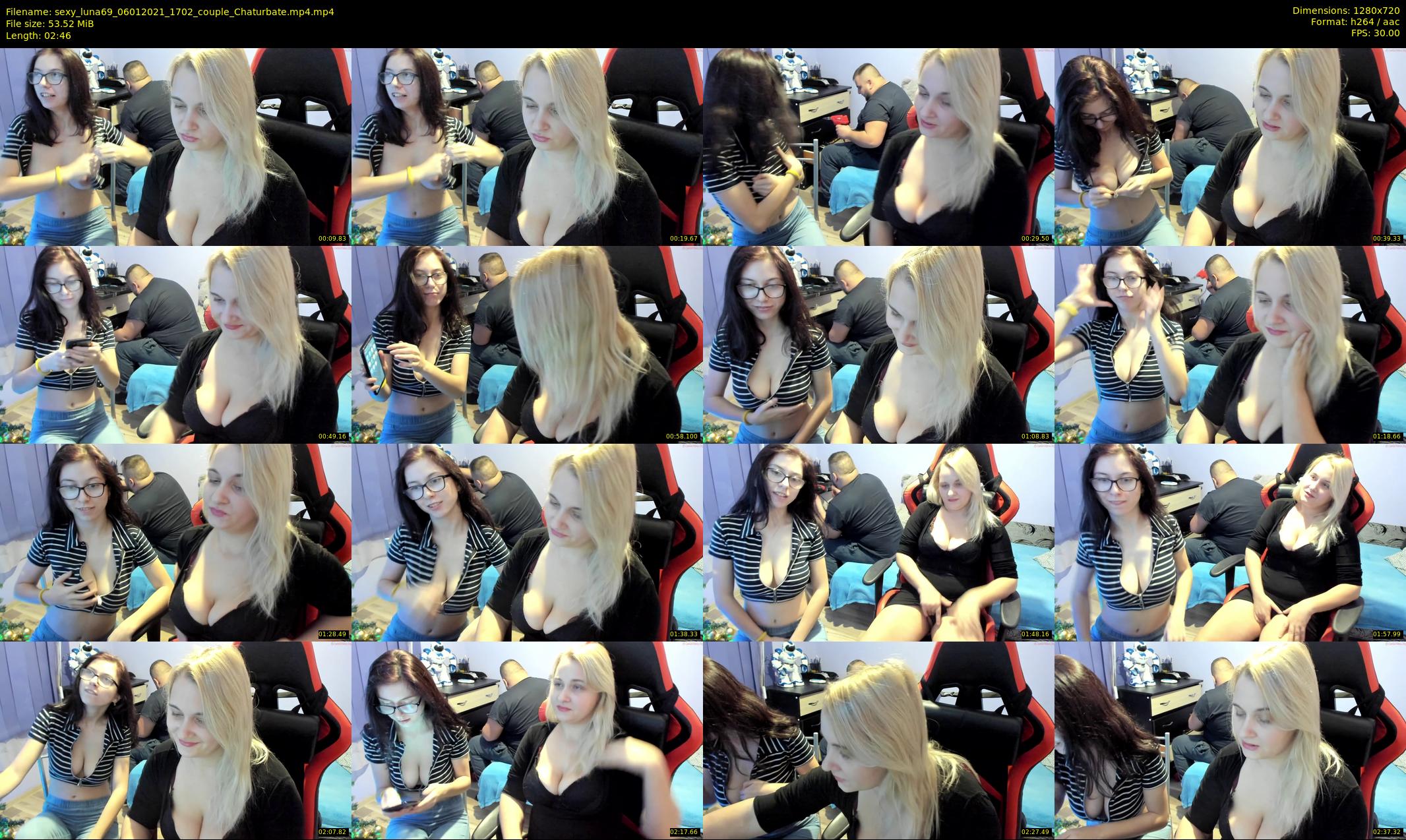 sexy_luna69 — 3 minute Chaturbate couple cam show recording, 720p, Jan 6, 2021